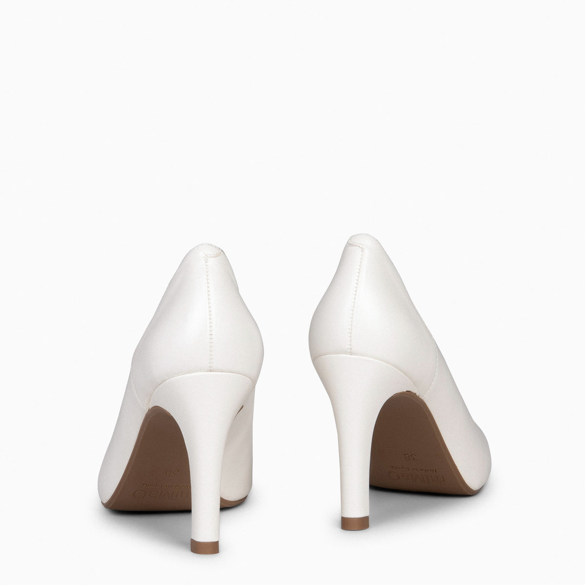 GLAM – Zapatos elegantes de tacón alto NÁCAR