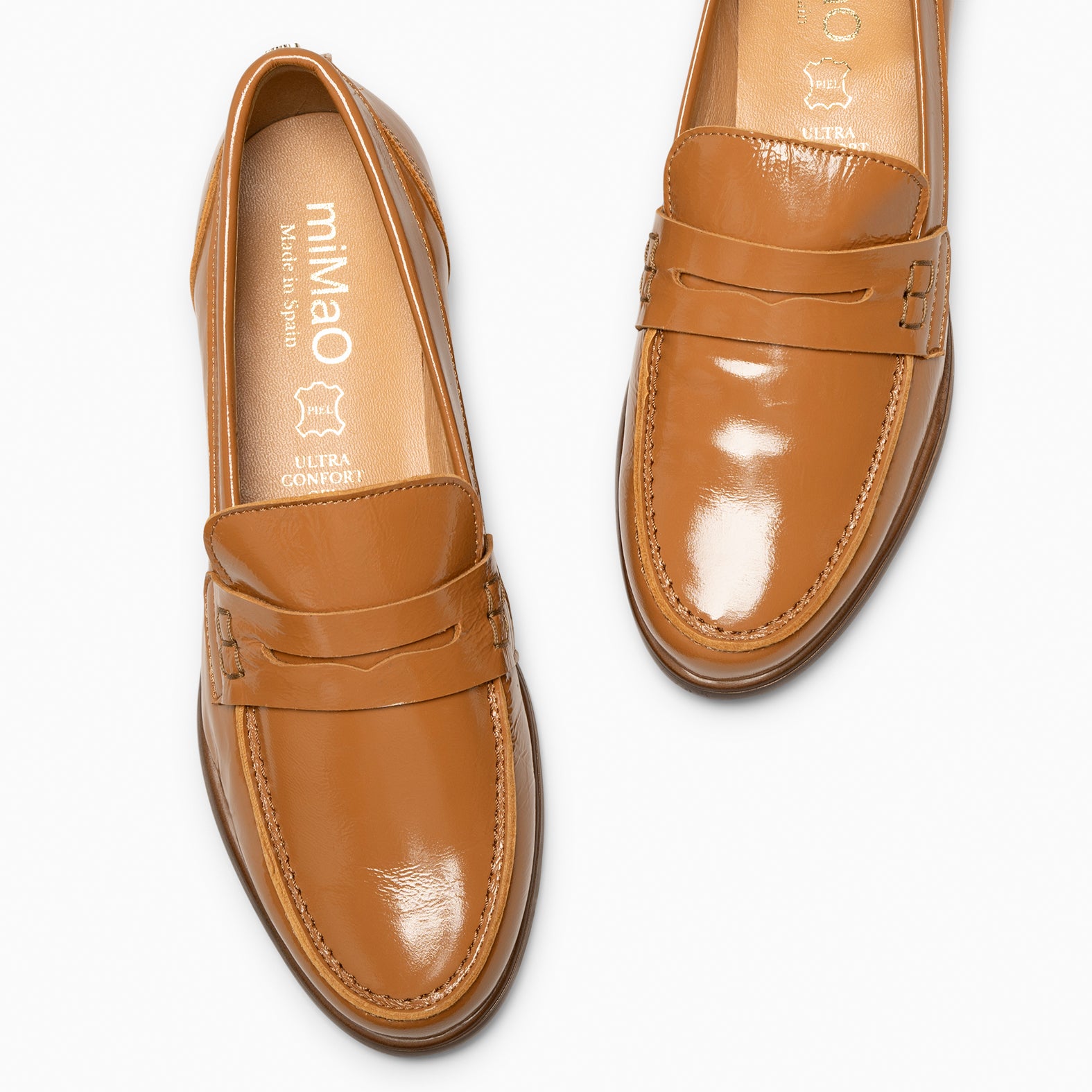 ABBY - MOCASÍN ELEGANTE DE NAPA CAMEL