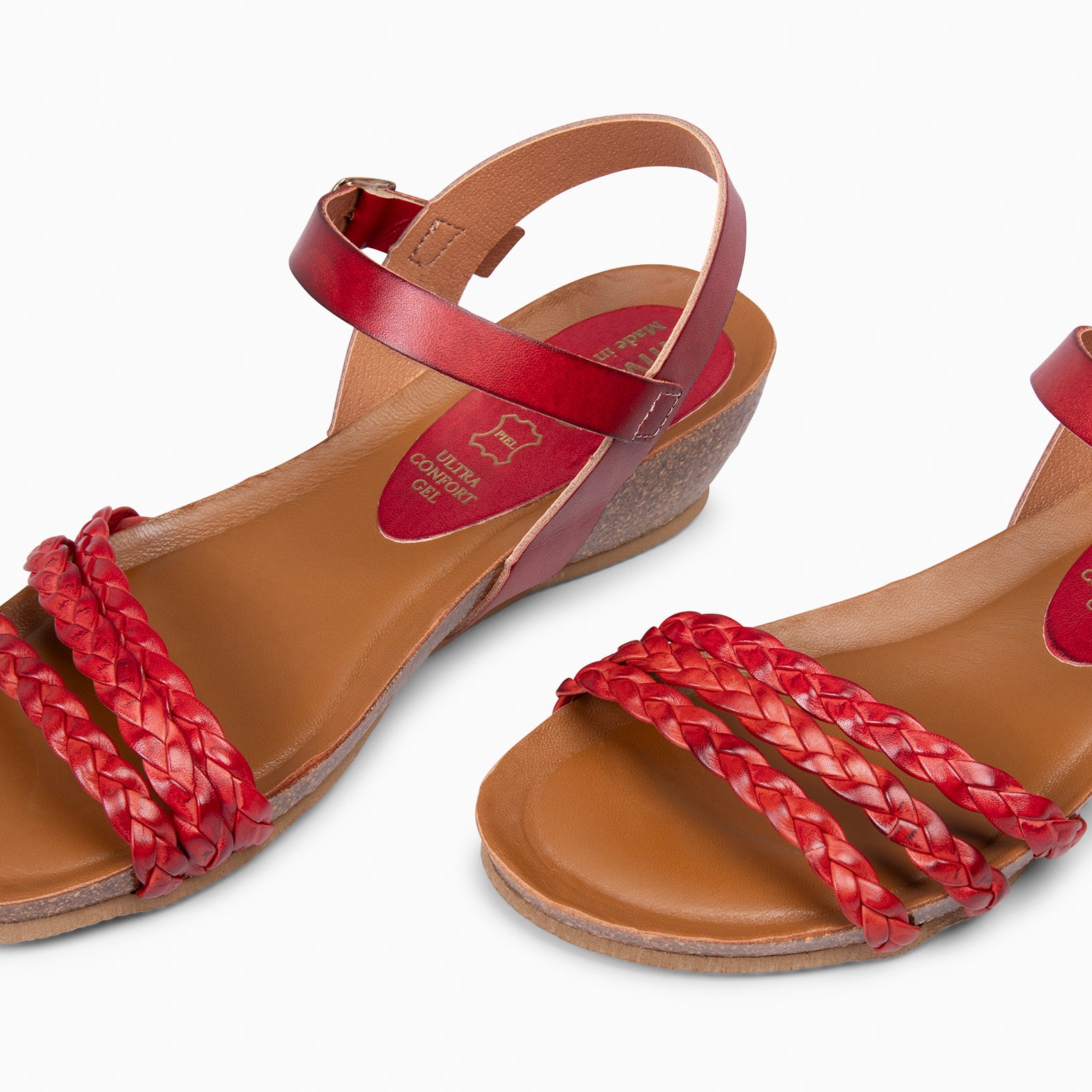 CORFU - SANDALIAS BIO ROJO