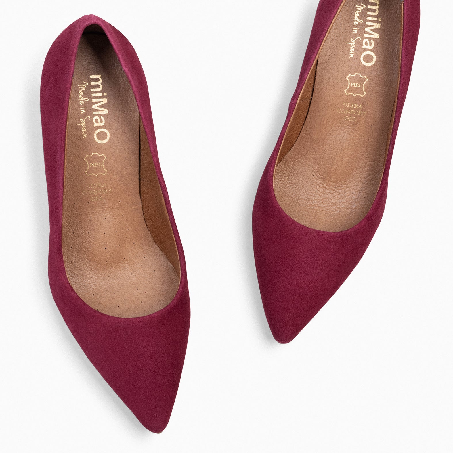 STILETTO - Zapatos de tacón de aguja en GRANATE - miMaO ®