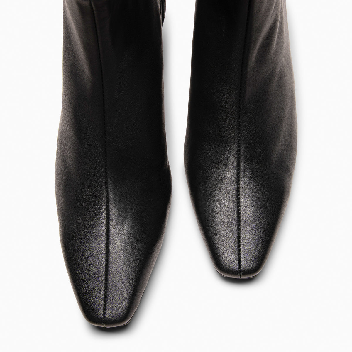 LUISA - Botines de tacón kitten con cremallera NAPA NEGRO