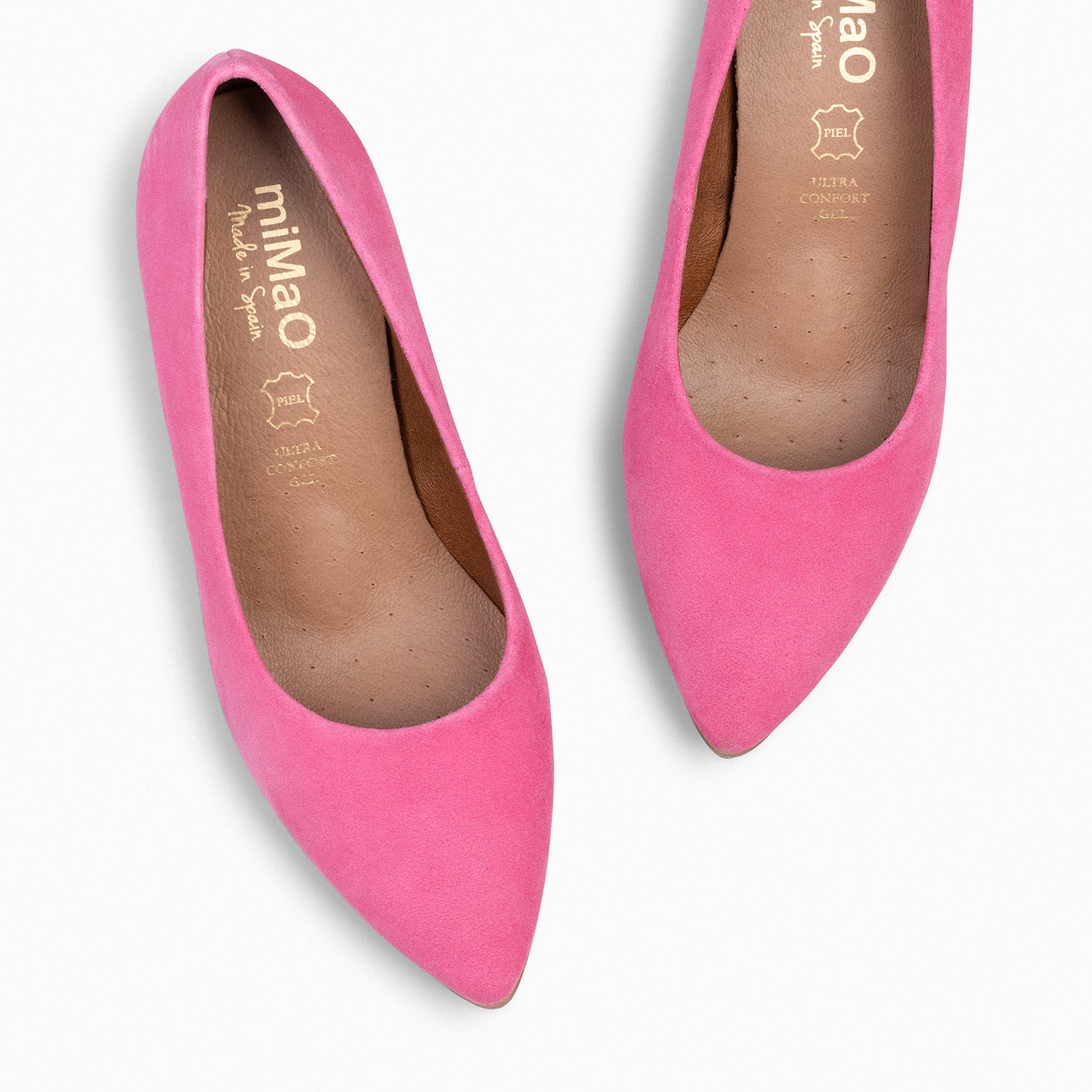 URBAN S - Zapatos de tacón medio en ante ROSA