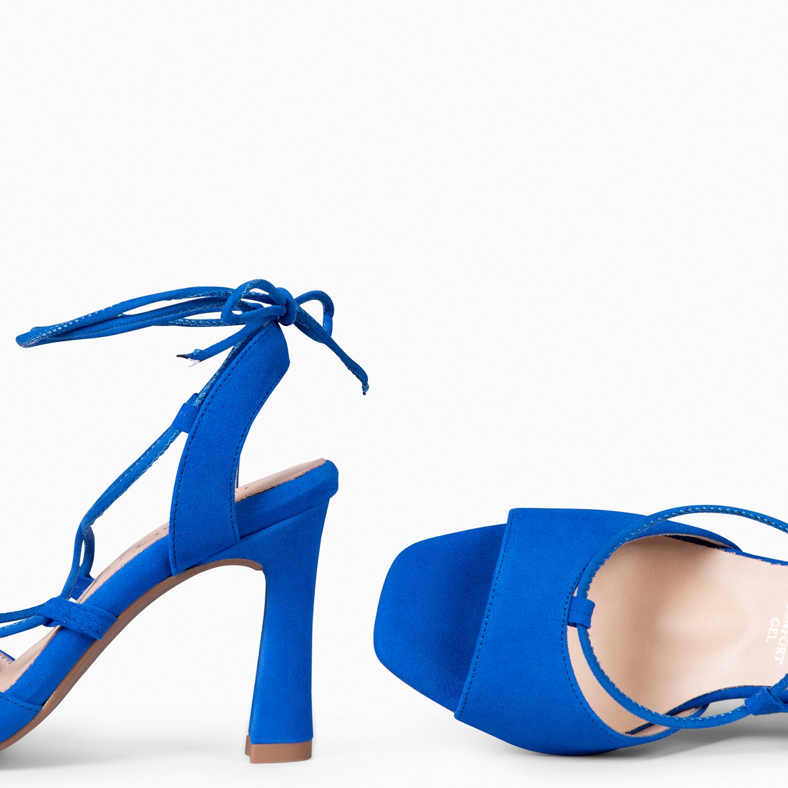 MÓNICA - BLUE ELEGANT HEELED SANDALS