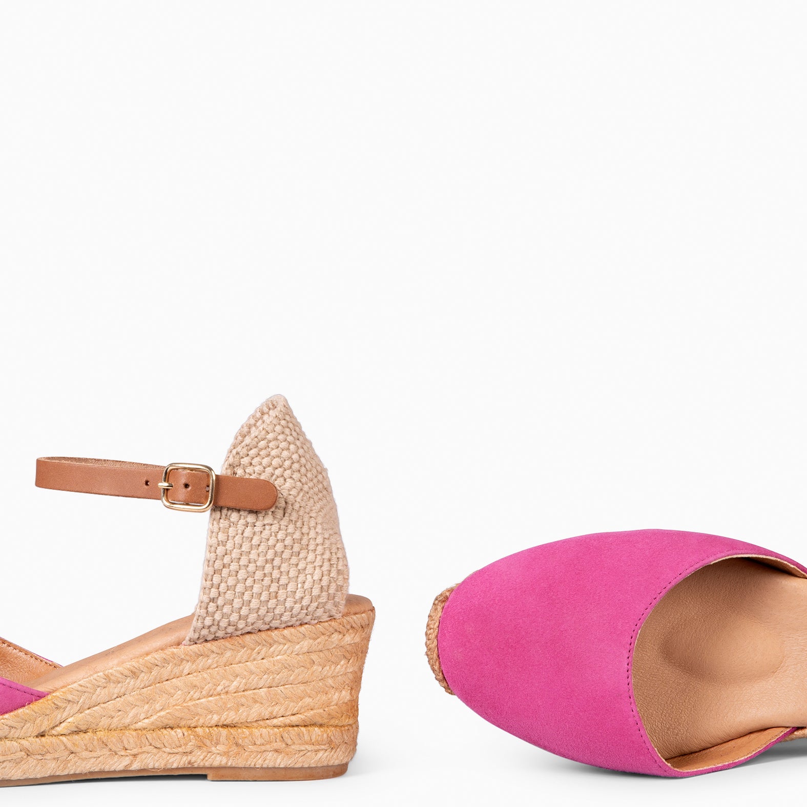 ALTEA - PINK MID-WEDGE ESPADRILLE