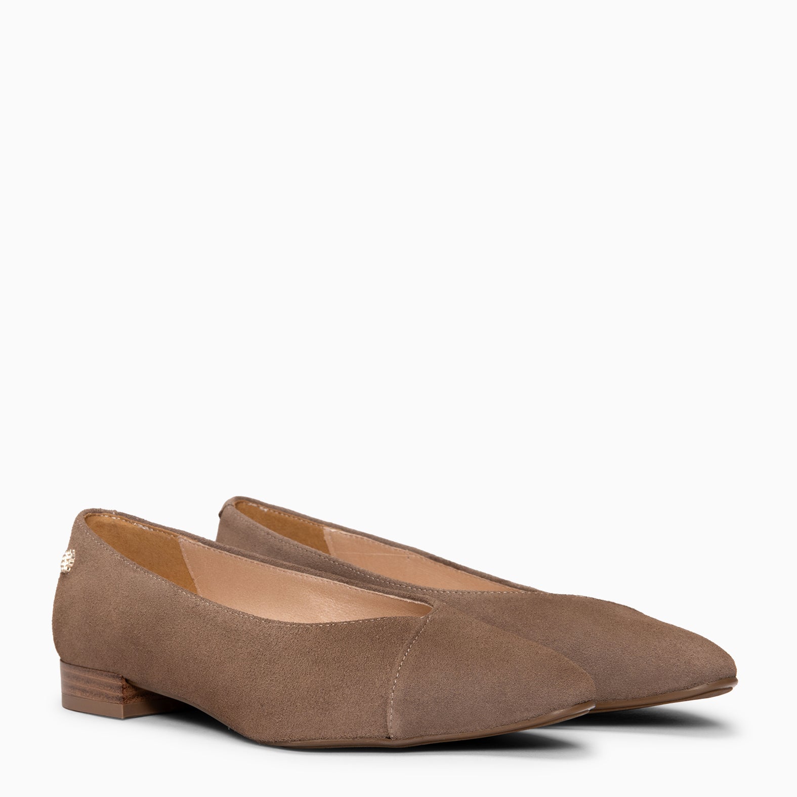 MARIE - Zapatos de tacón Bajo de punta fina MARRON - miMaO ®