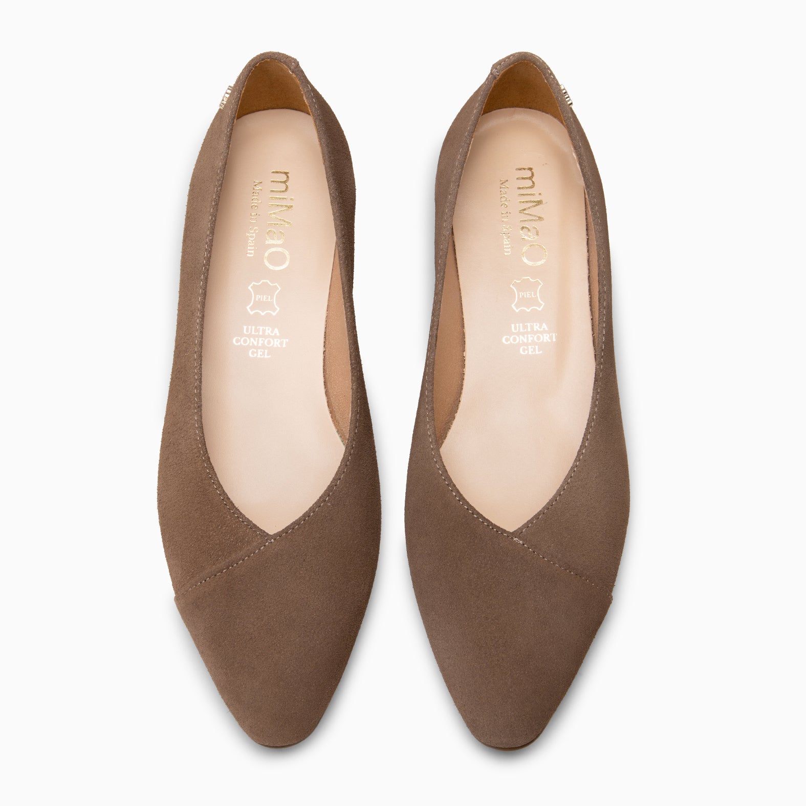 MARIE - Zapatos de tacón Bajo de punta fina MARRON - miMaO ®