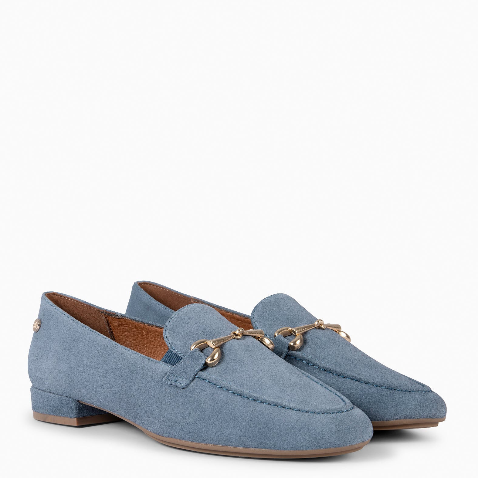 SERENA - Mocassins en daim à petit talon JEANS