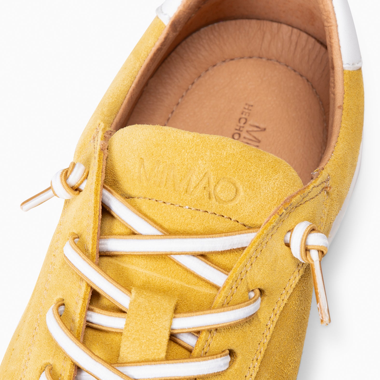 GAEL - Sneakers en daim JAUNE pour homme