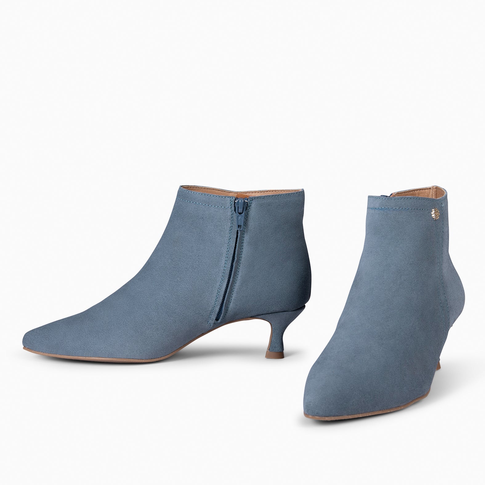 LORD – Botines tacón bajo AZUL - miMaO ®