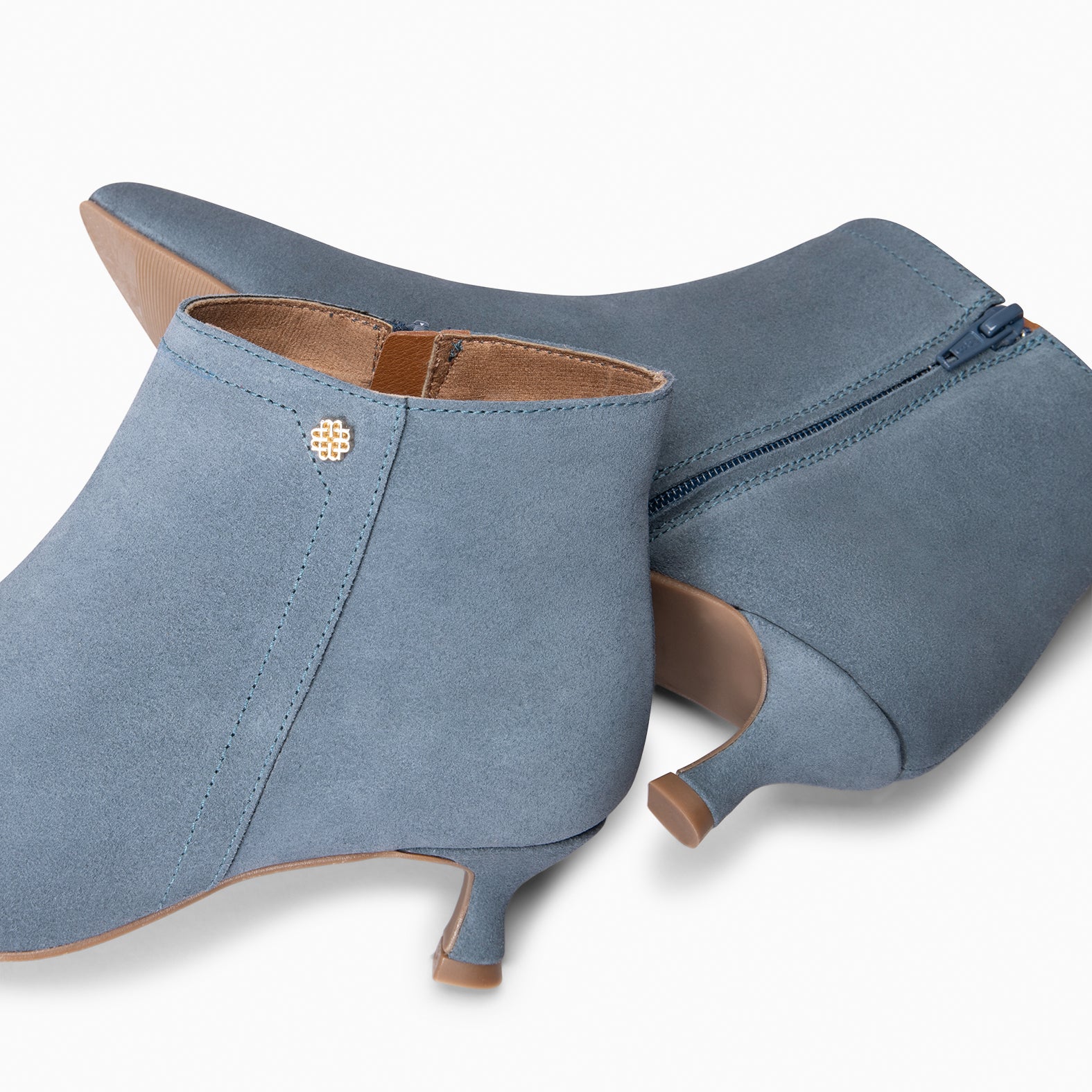 LORD – Botines tacón bajo AZUL - miMaO ®