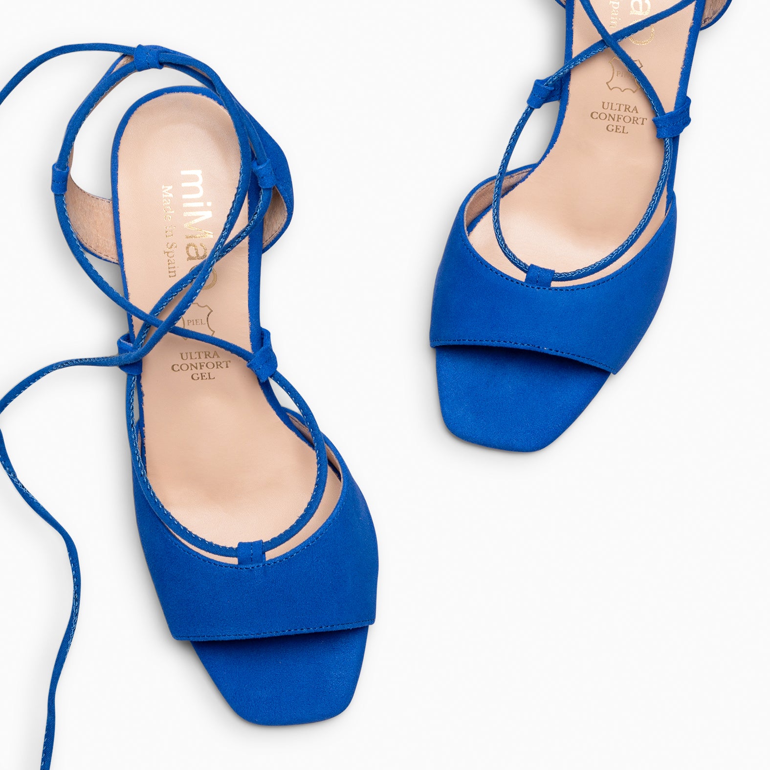 MÓNICA - BLUE ELEGANT HEELED SANDALS