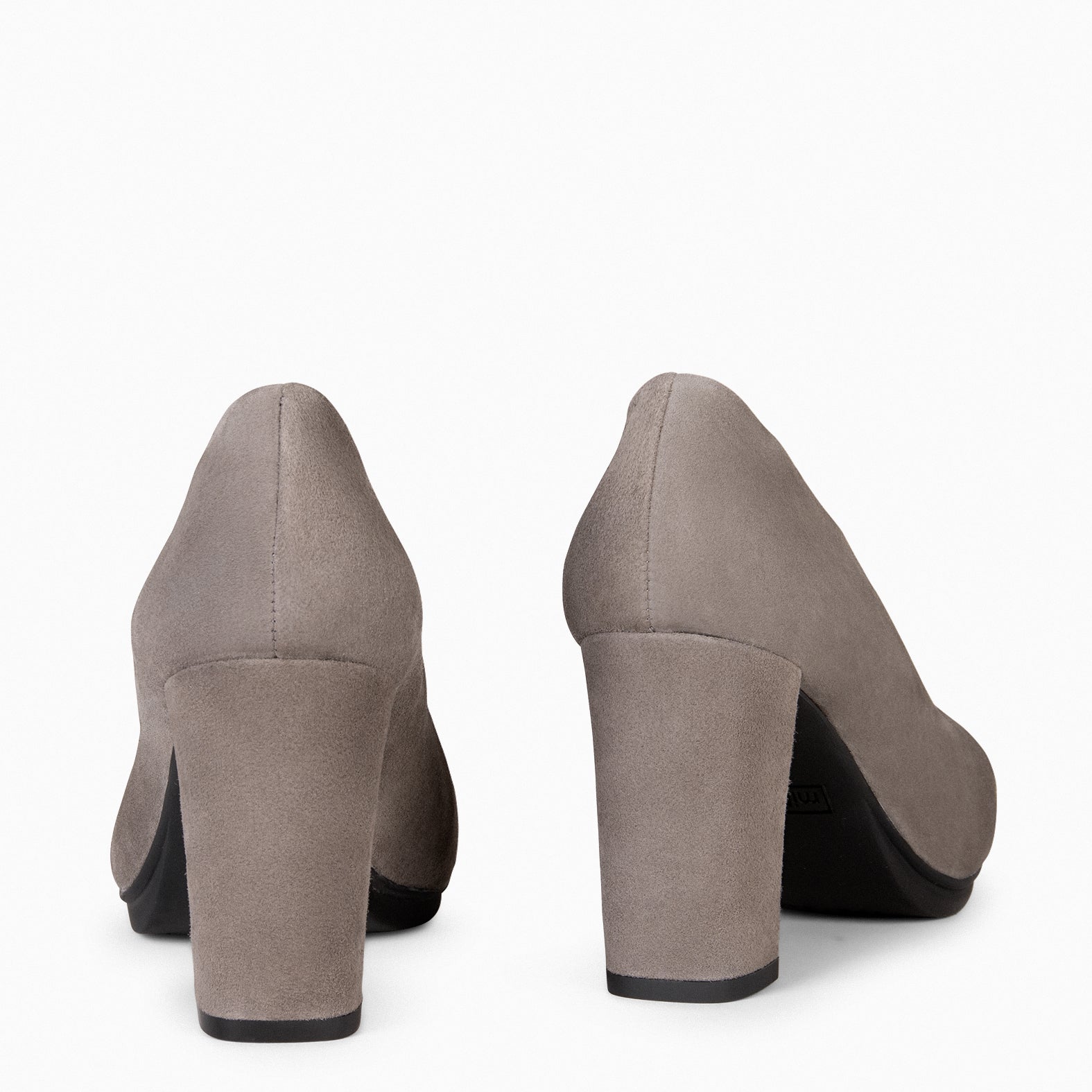 URBAN - Zapatos de tacón alto de ante GRIS