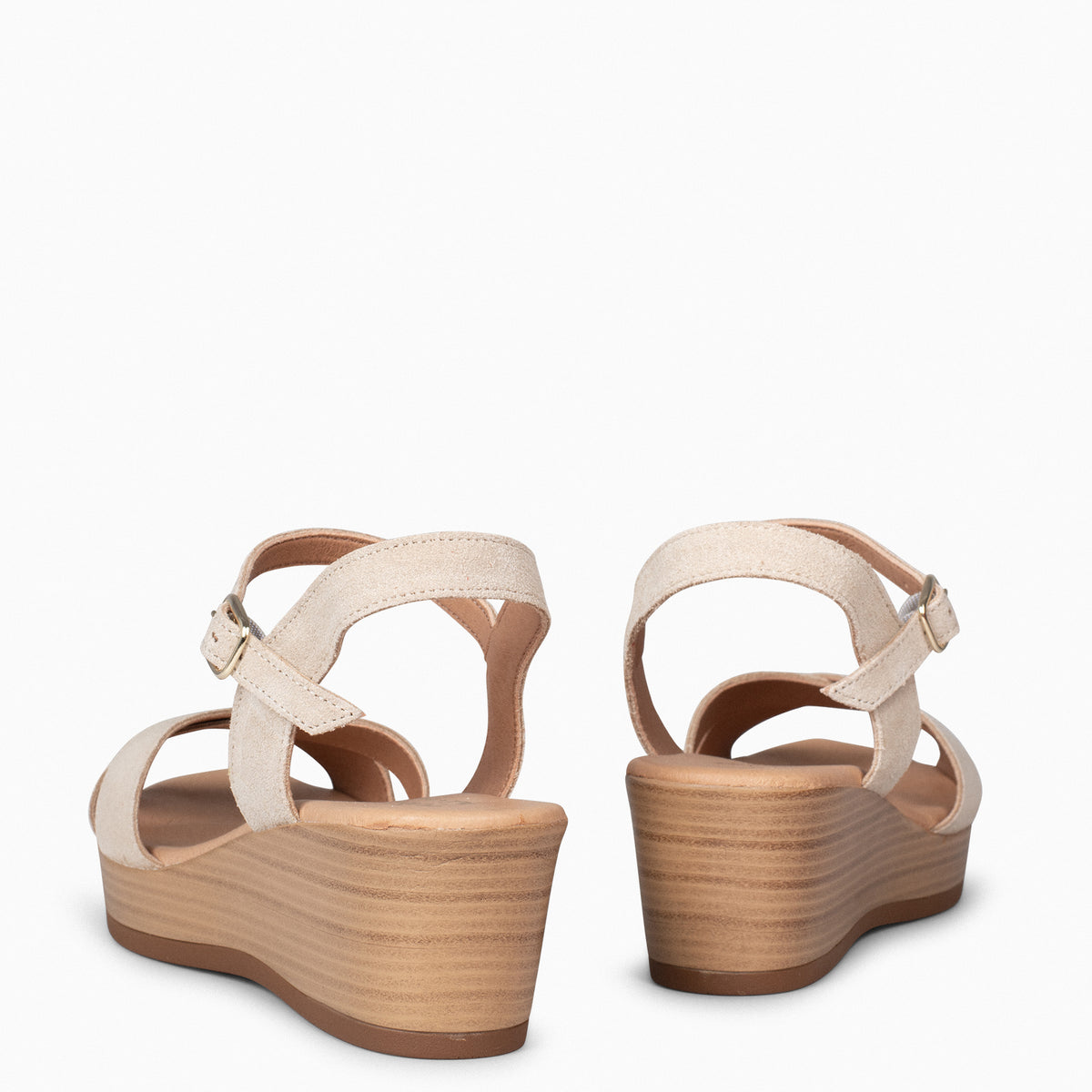 MAR - Cuñas Ligeras de tiras cruzadas BEIGE