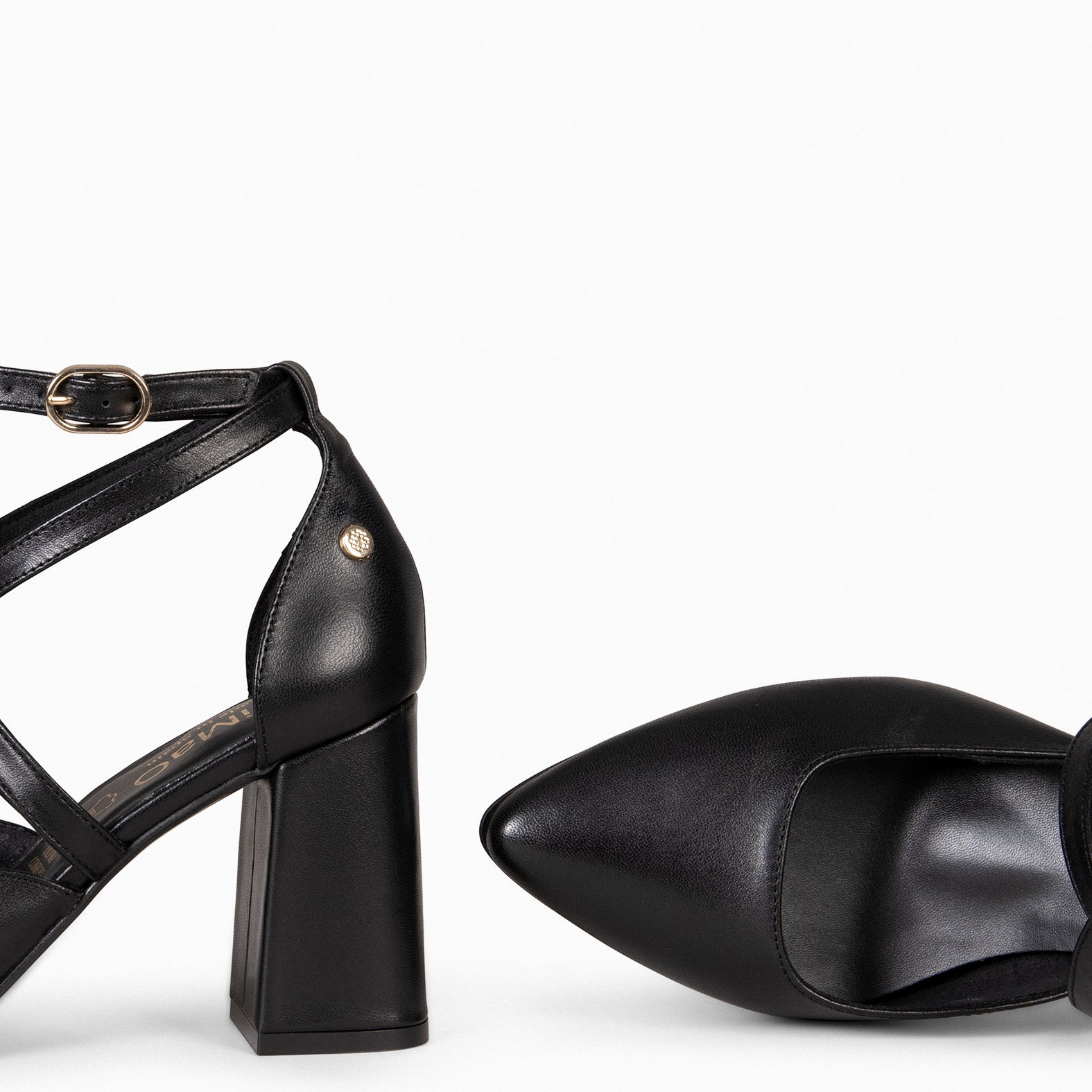 ARIEL - Zapato de tacón ancho NEGRO - miMaO ®