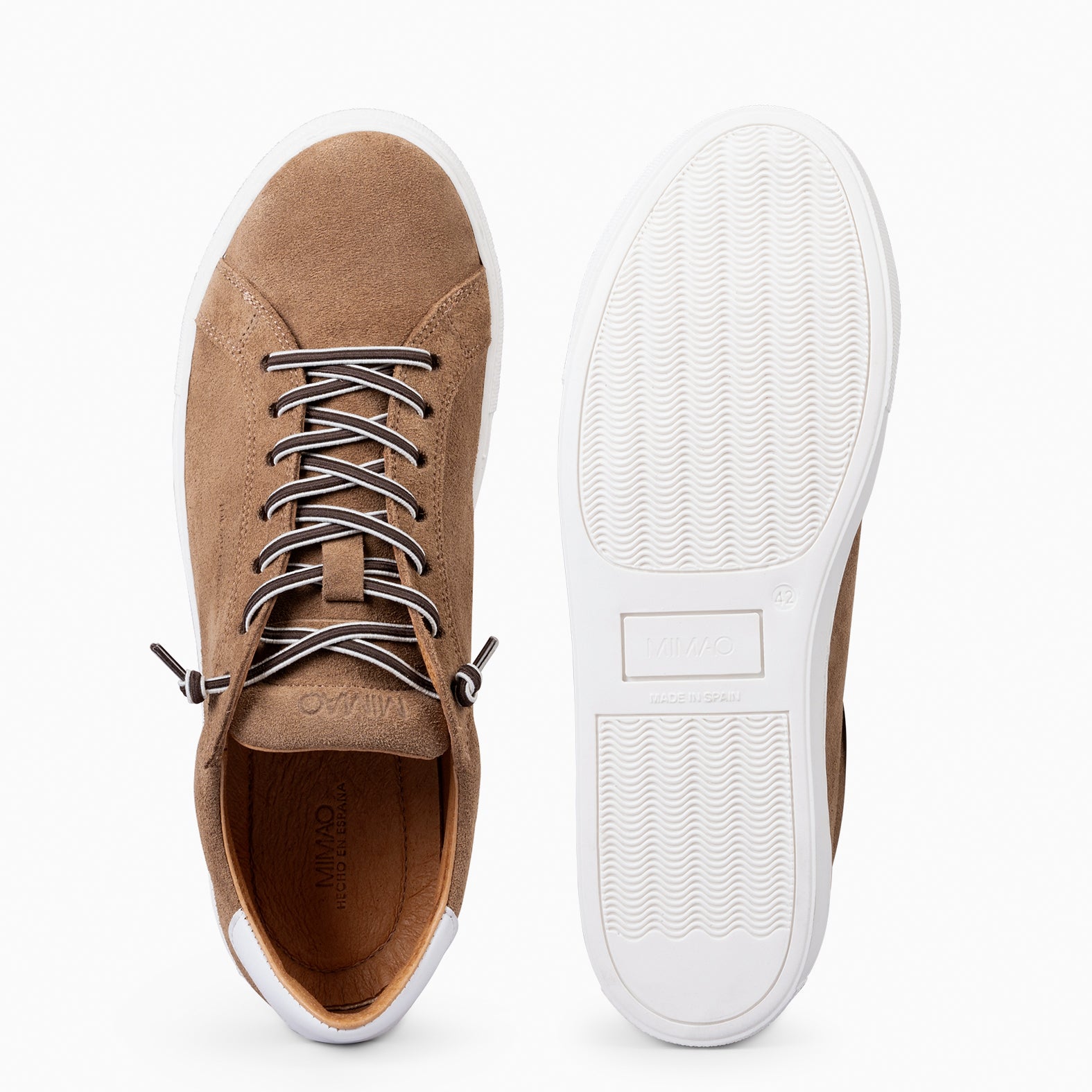 GAEL - ZAPATILLAS CASUALES DE HOMBRE CAMEL - miMaO ®
