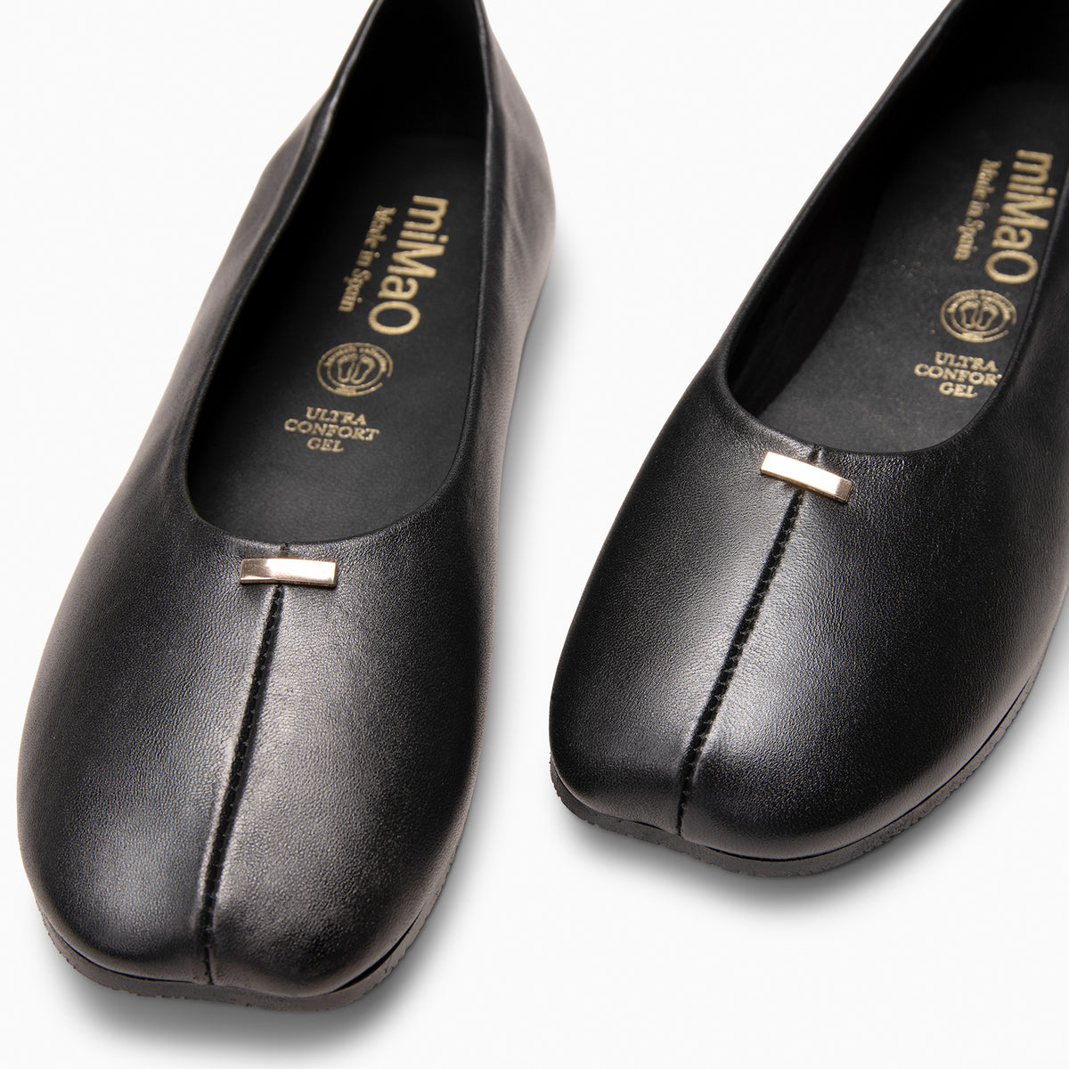 CALA - Bailarinas Baresoft de piel NEGRO