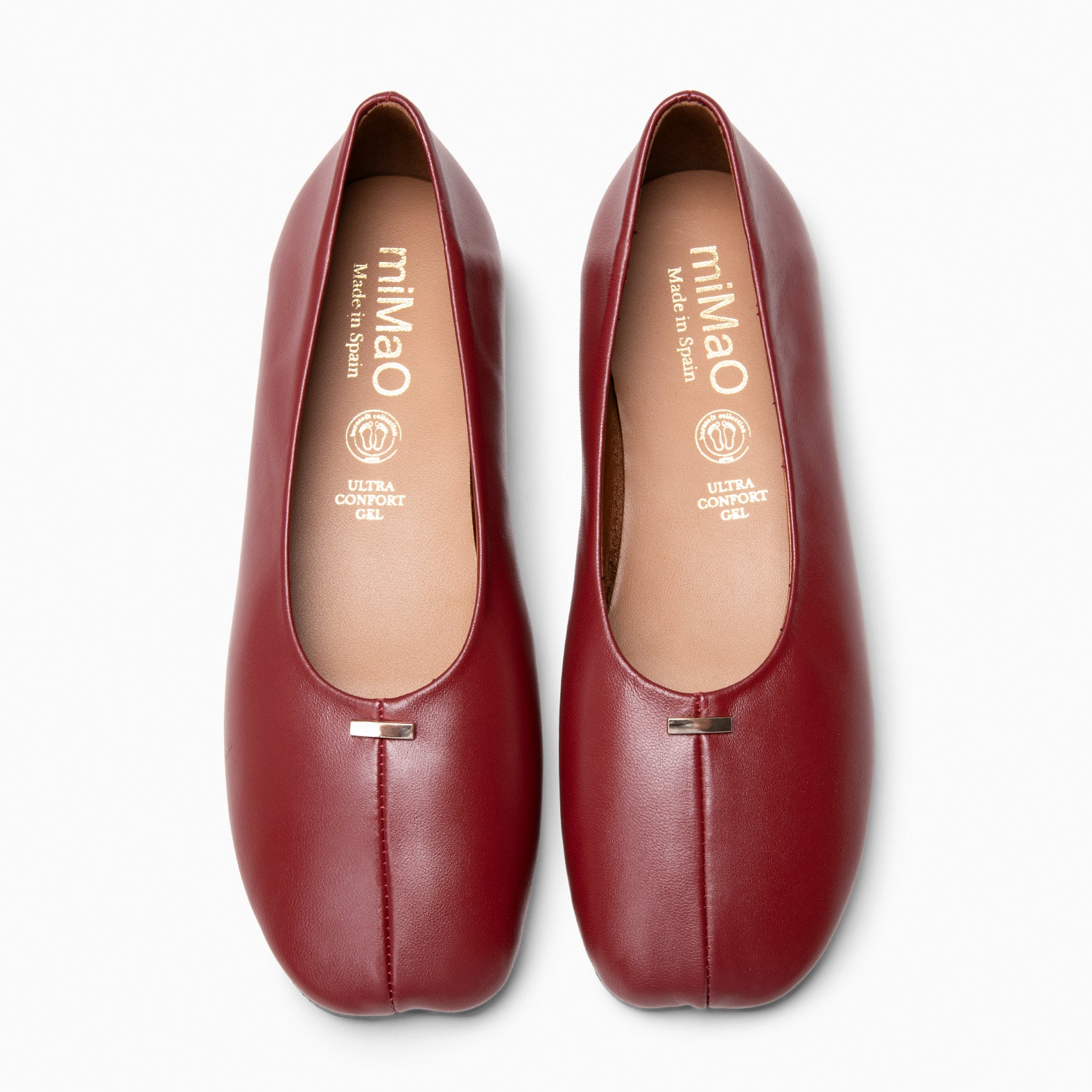 CALA - Bailarinas Baresoft de piel ROJO