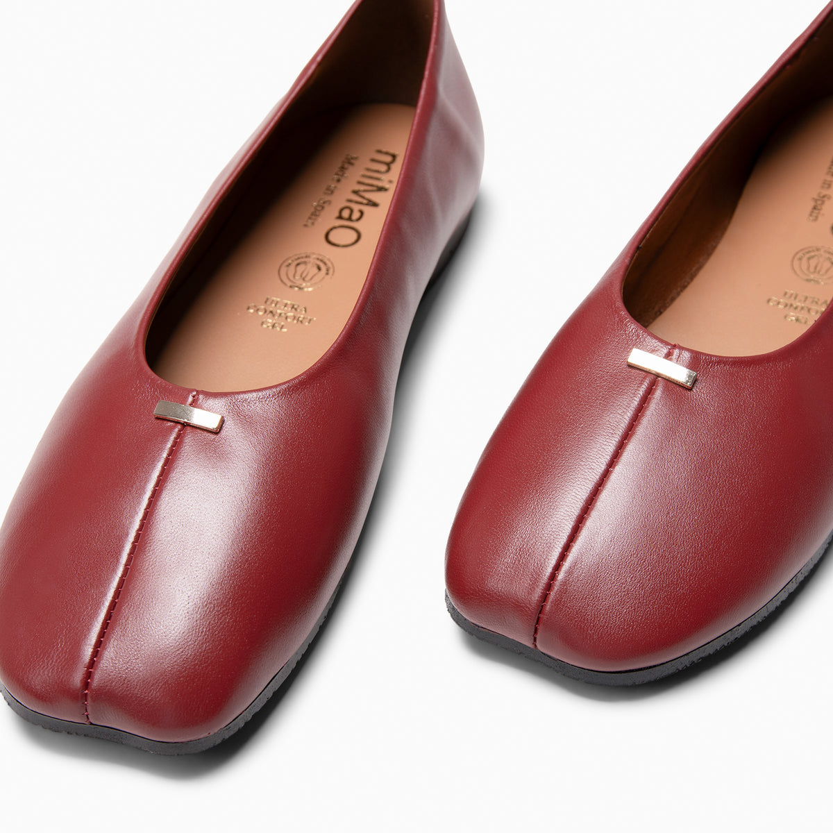 CALA - Bailarinas Baresoft de piel ROJO