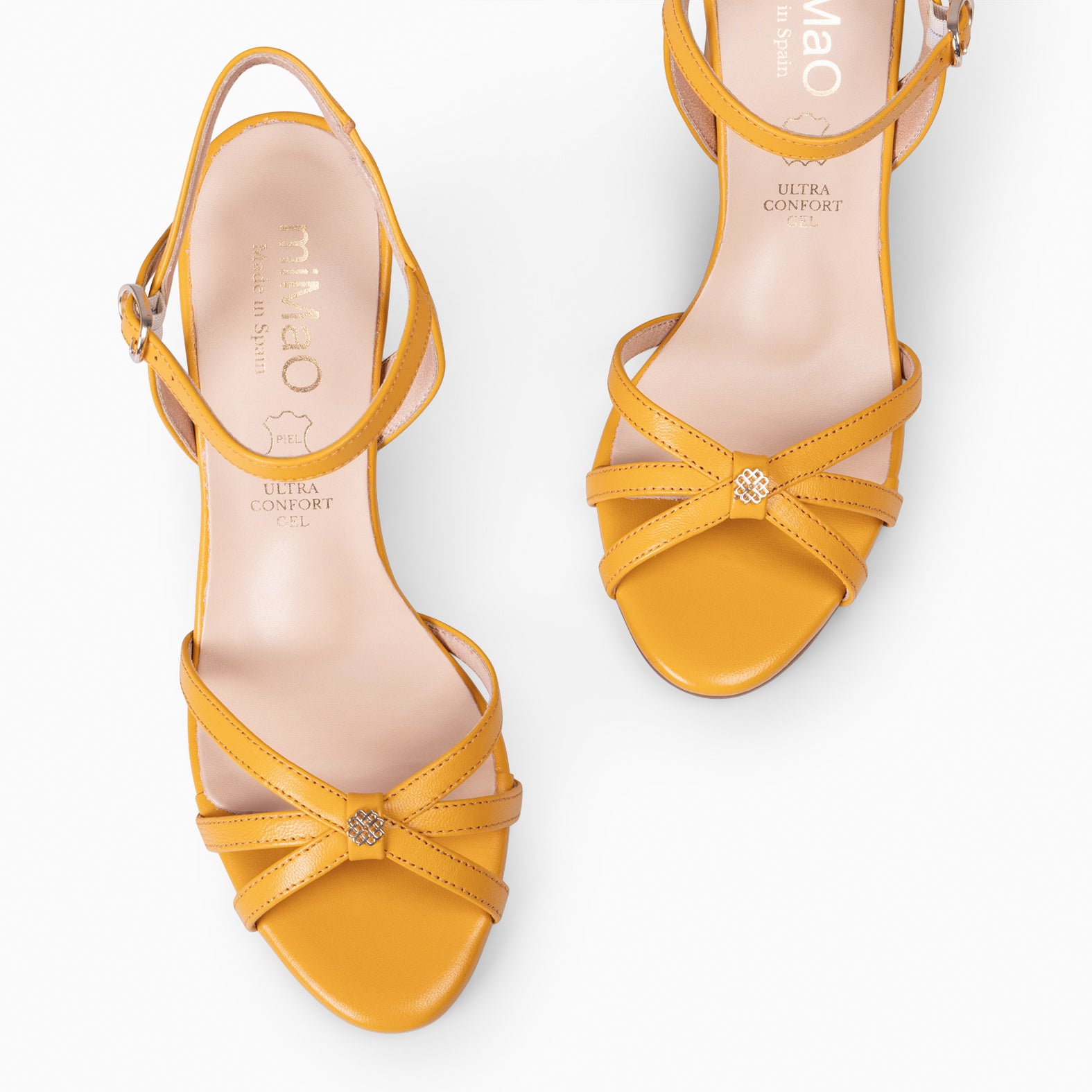 SONIA - MUSTARD ELEGANT HIGH HEELED SHOE