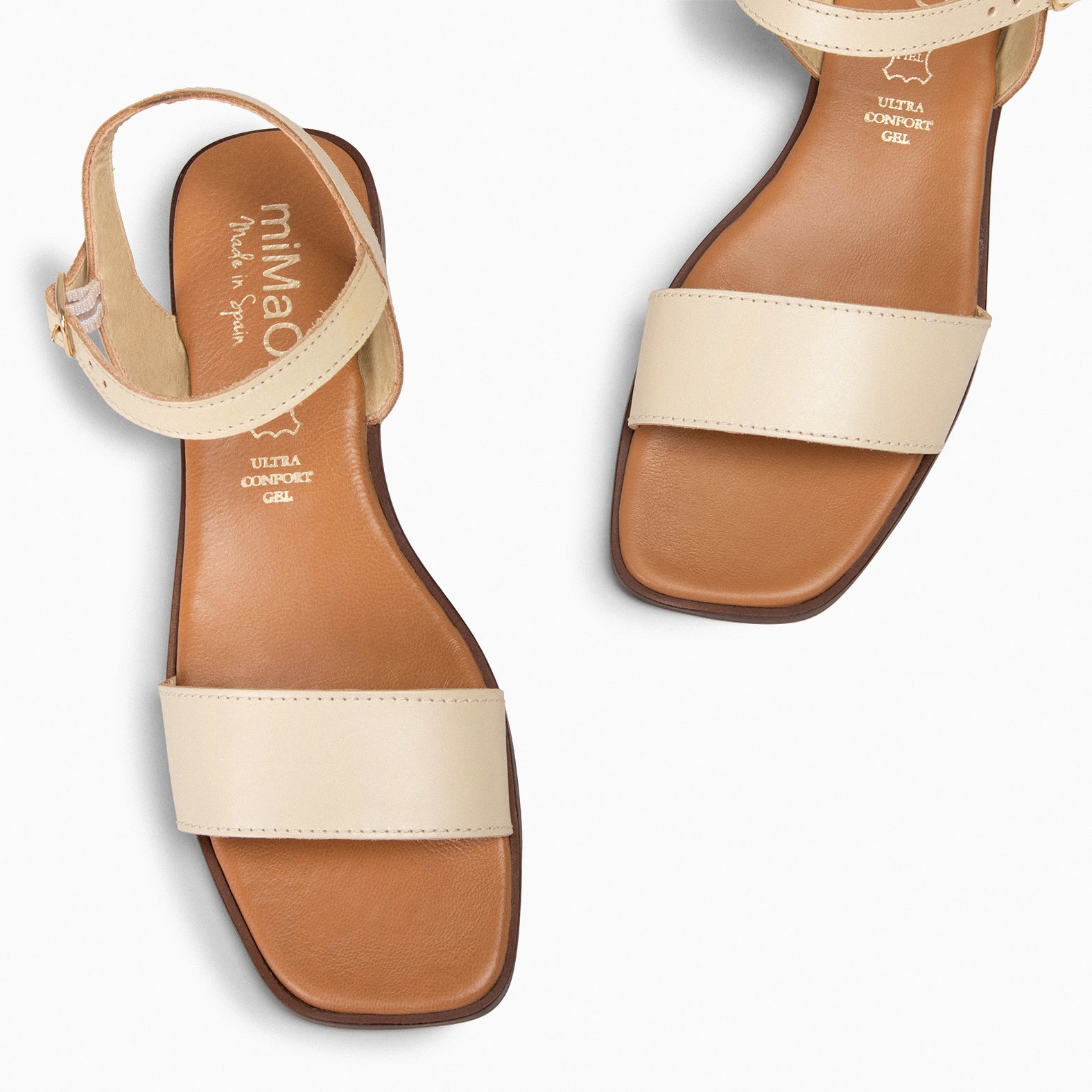 SANTORINI - Sandalias planas BEIGE