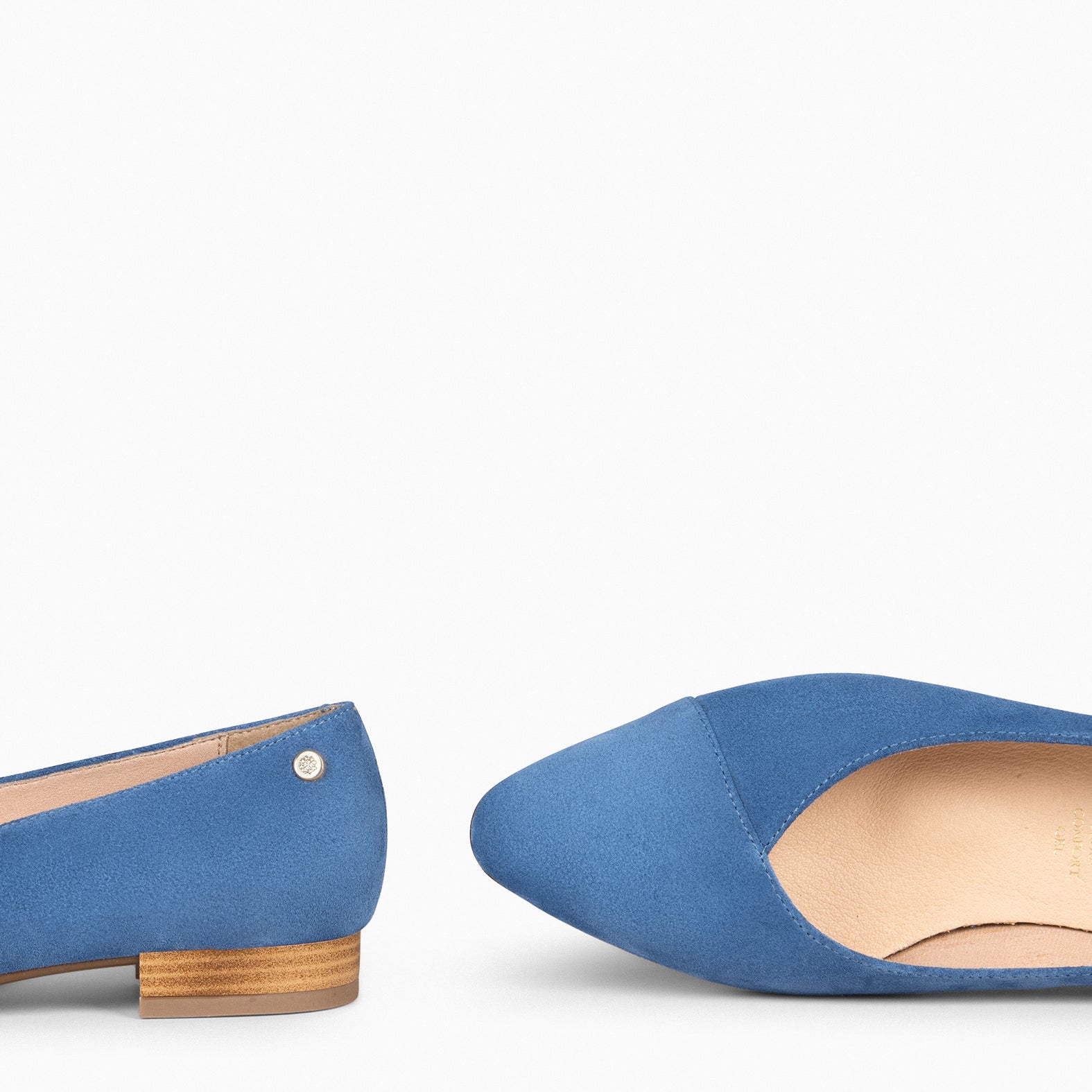 MARIE - Zapatos de tacón Bajo de punta fina AZUL - miMaO ®