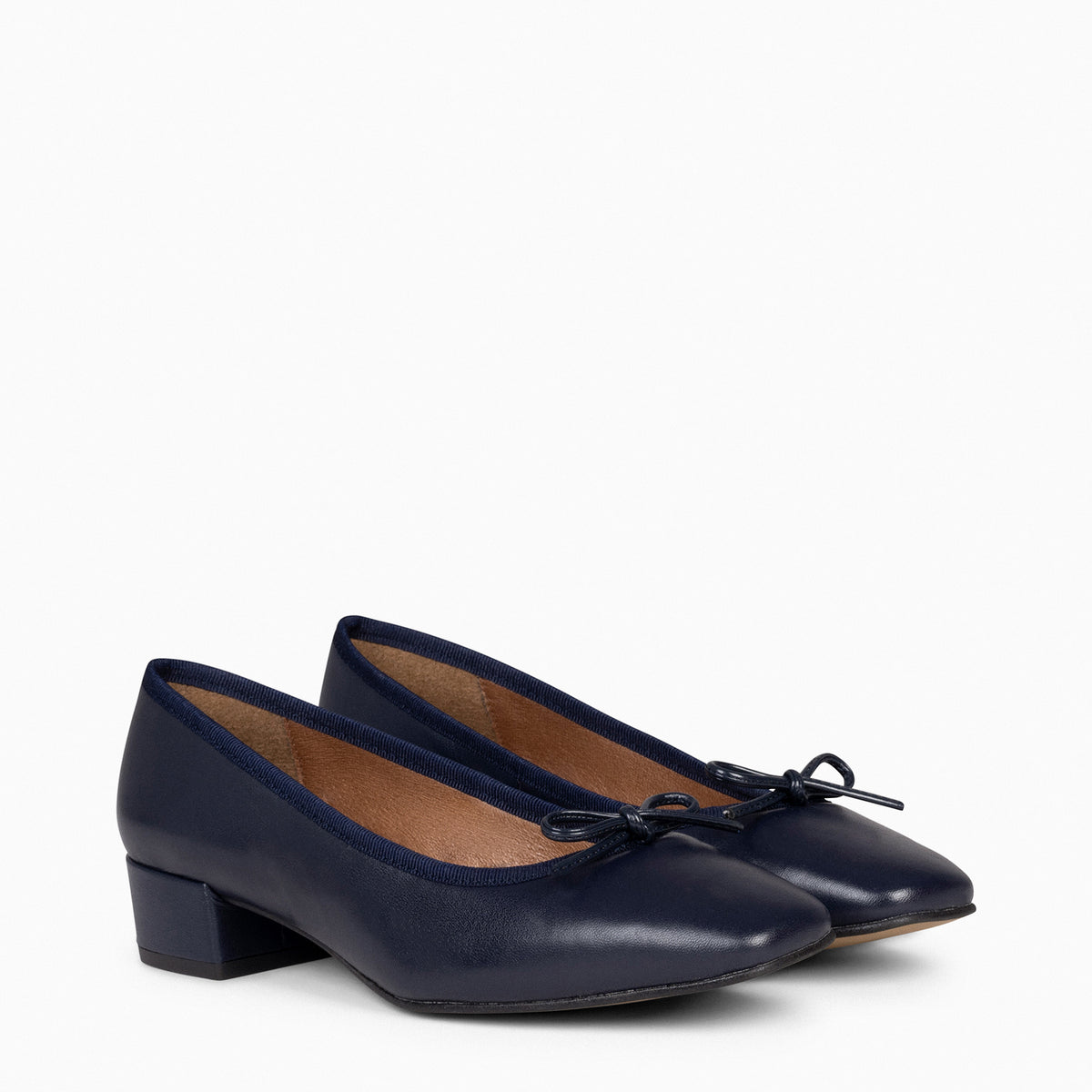 OPERA – NAVY ballerina with heel