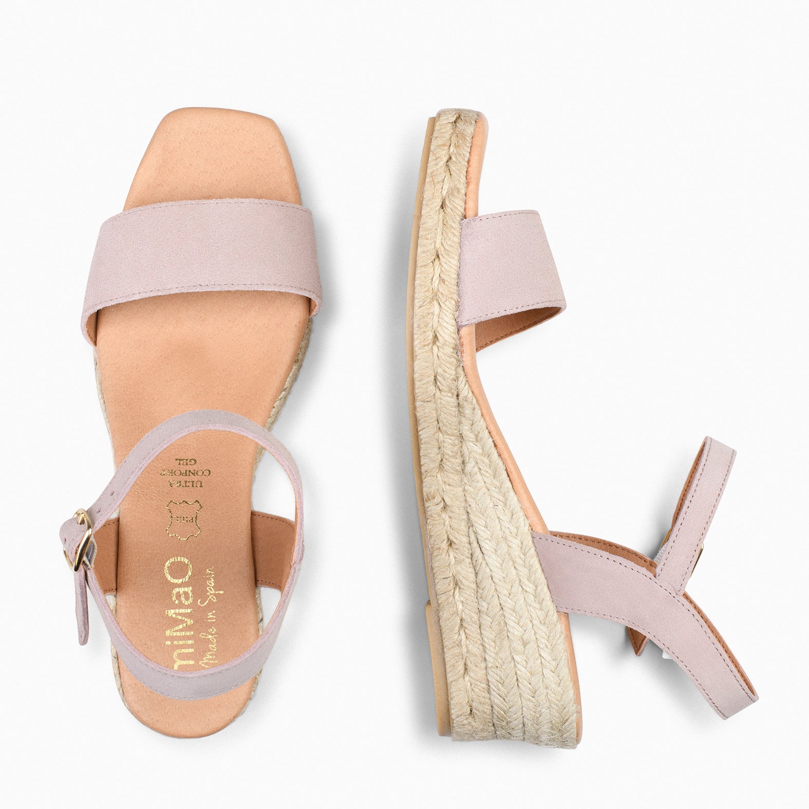 JEREZ - Sandalias de Esparto NUDE - miMaO ®