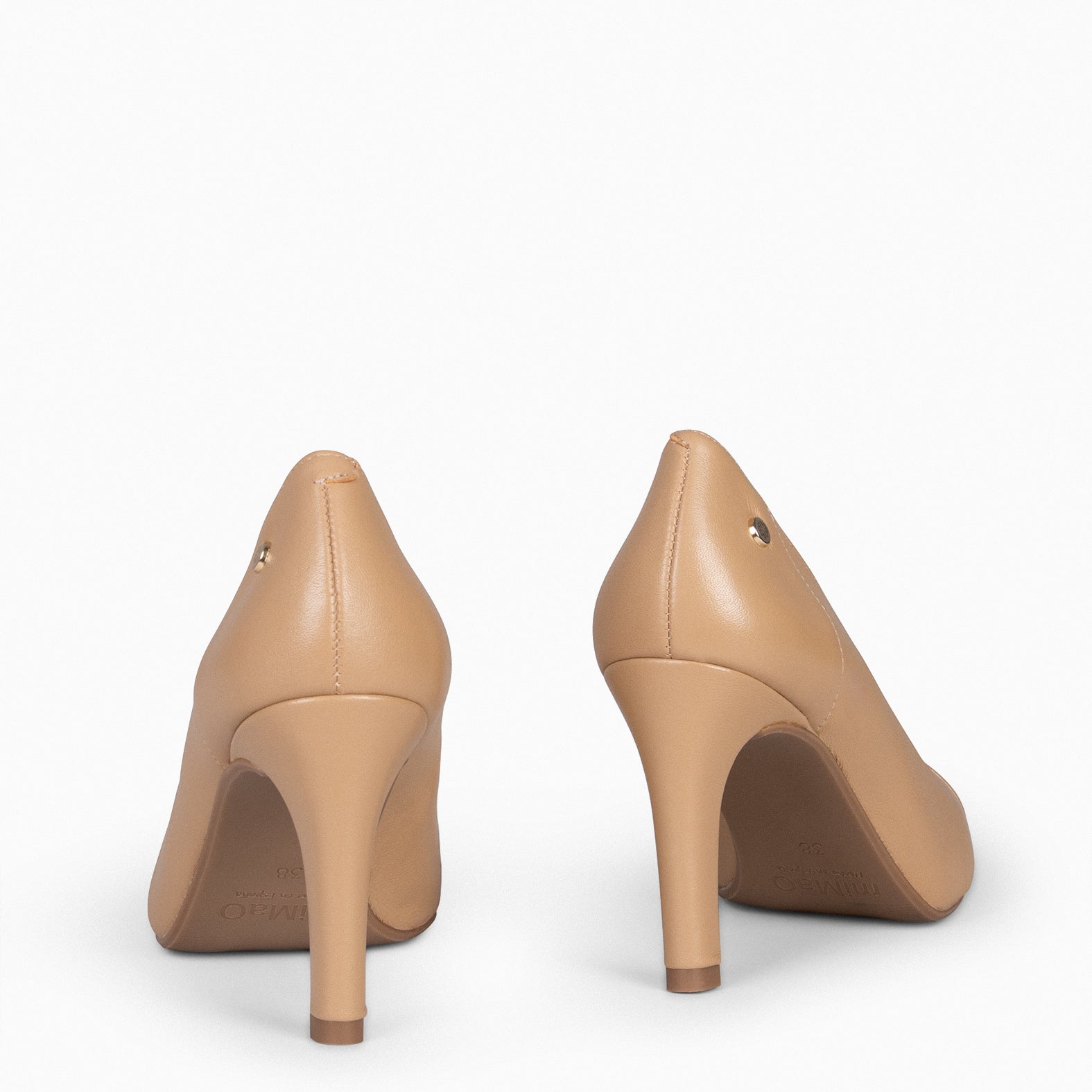 GLAM - Zapatos elegantes de tacón alto CAMEL - miMaO ®