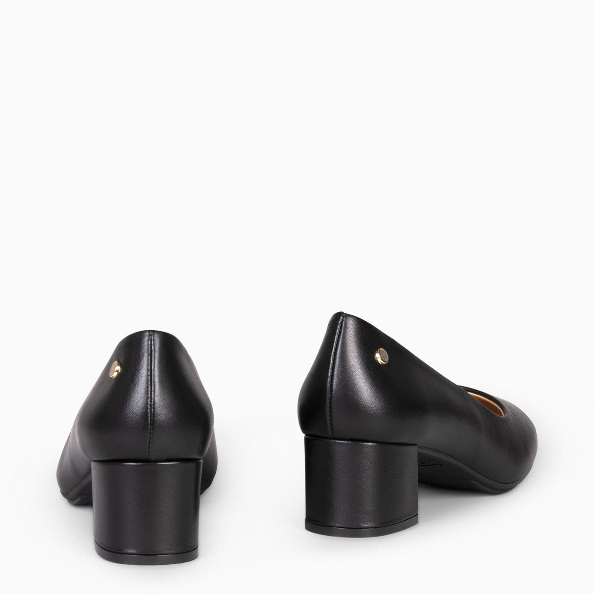 URBAN REDONDO SALÓN – Zapatos de tacón bajo de napa NEGRO