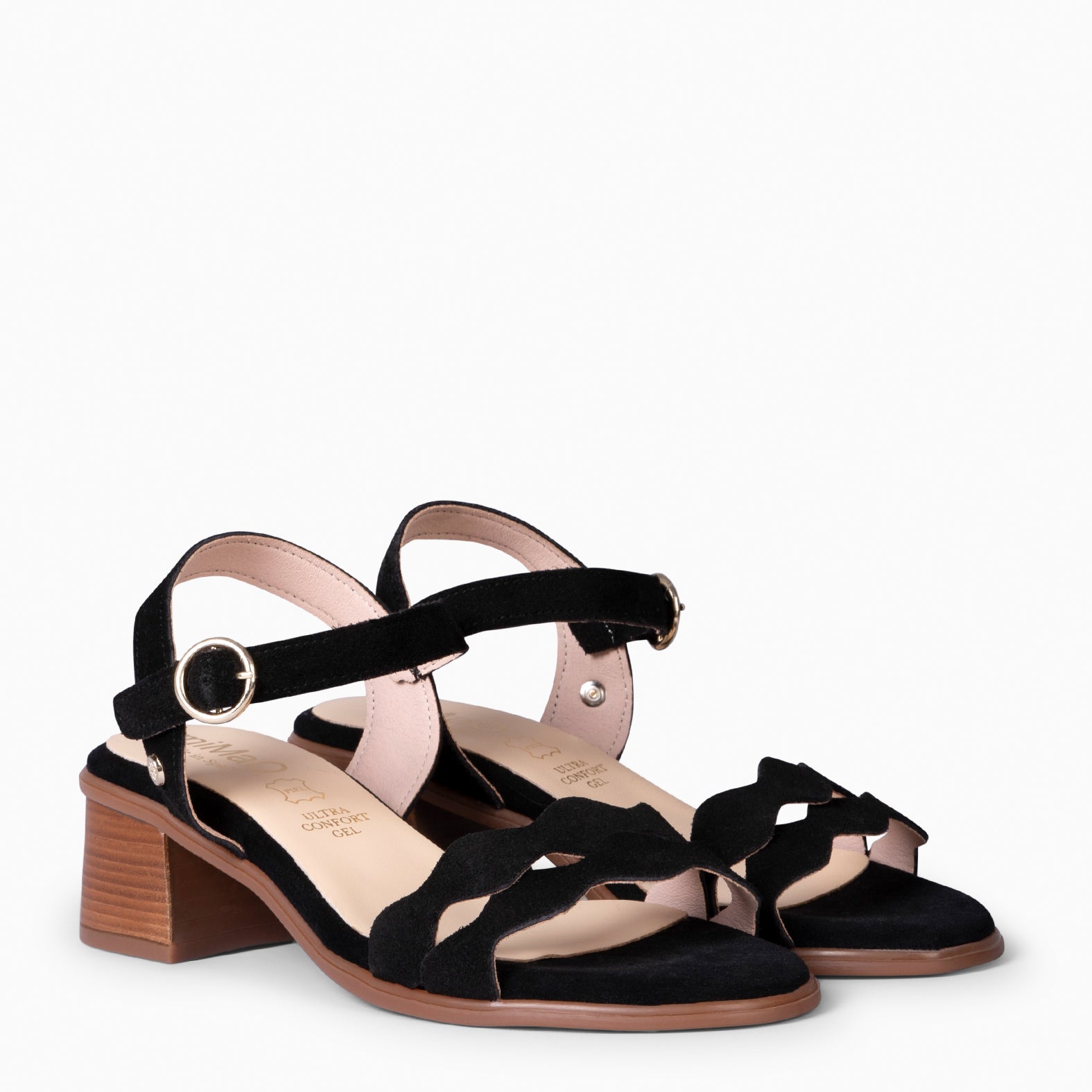 LETY - SANDALIA DE TACÓN DE VESTIR NEGRO - miMaO ®