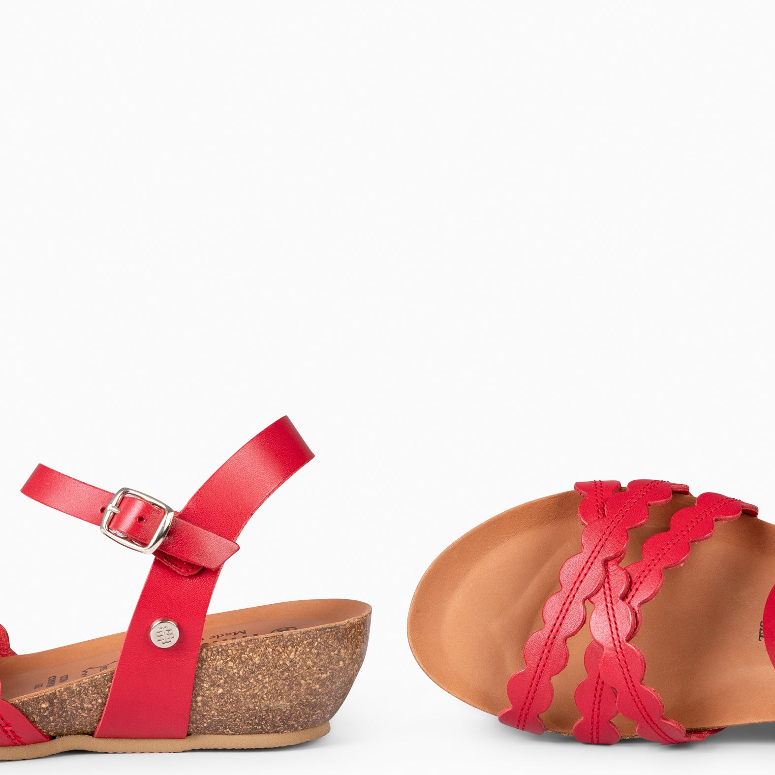 MALTA - SANDALIA BIO CON CUÑA ROUGE - miMaO ®