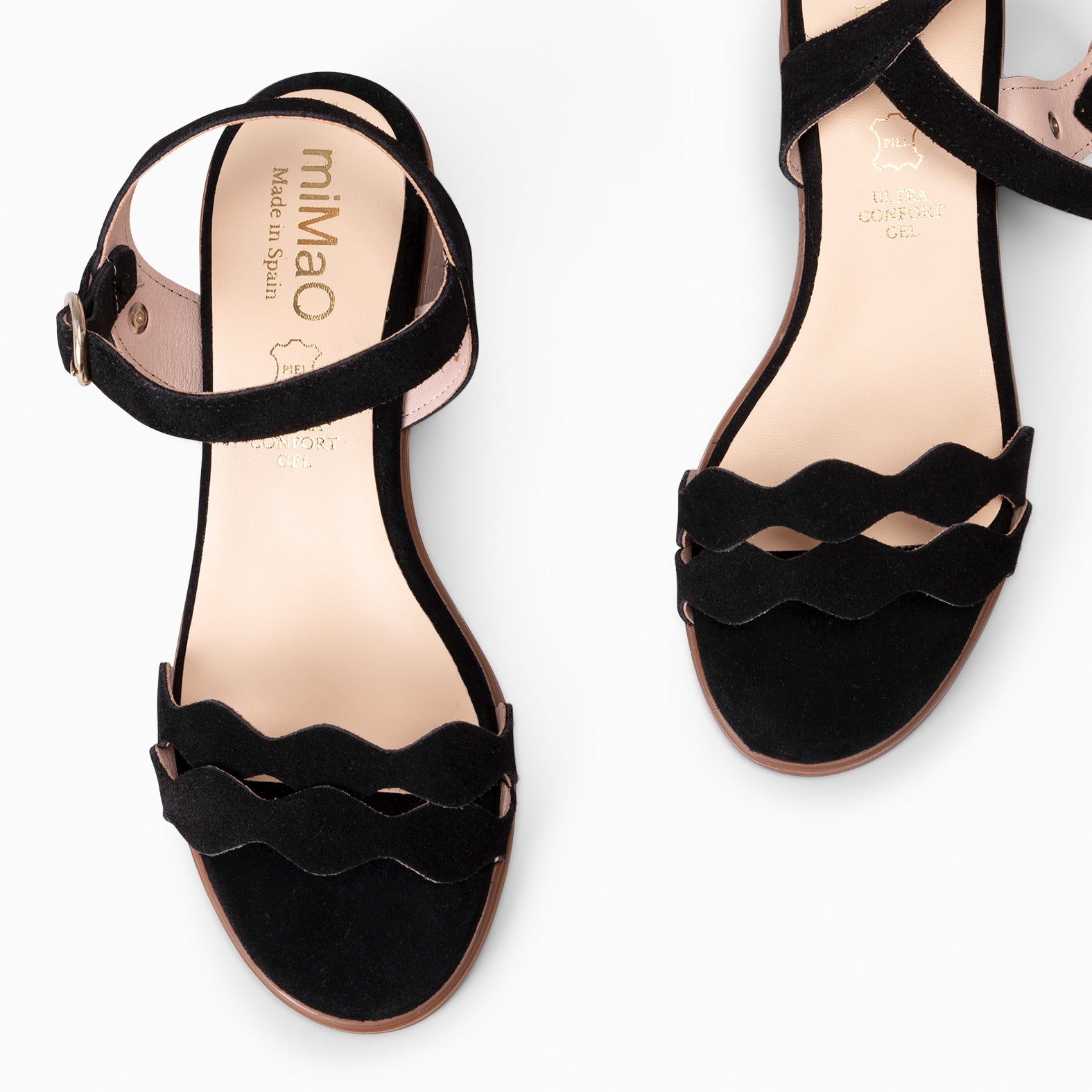 LETY - SANDALIA DE TACÓN DE VESTIR NEGRO - miMaO ®