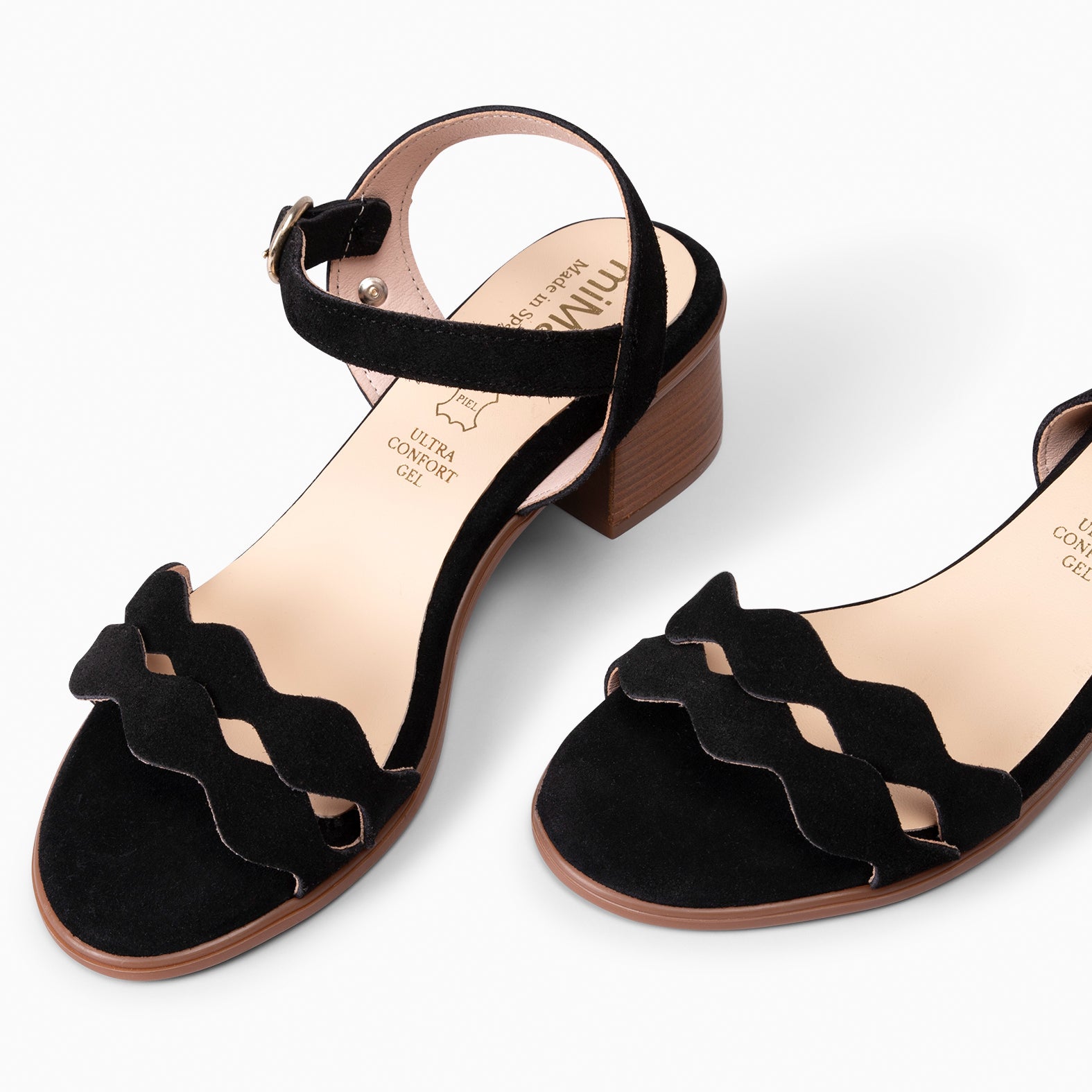 LETY - SANDALIA DE TACÓN DE VESTIR NEGRO - miMaO ®