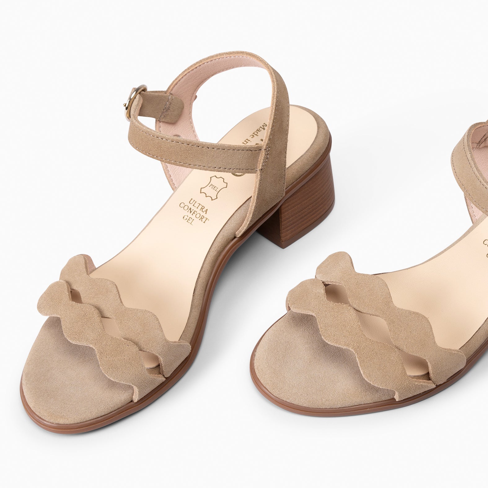 LETY - BEIGE LOW-HEELED SANDAL