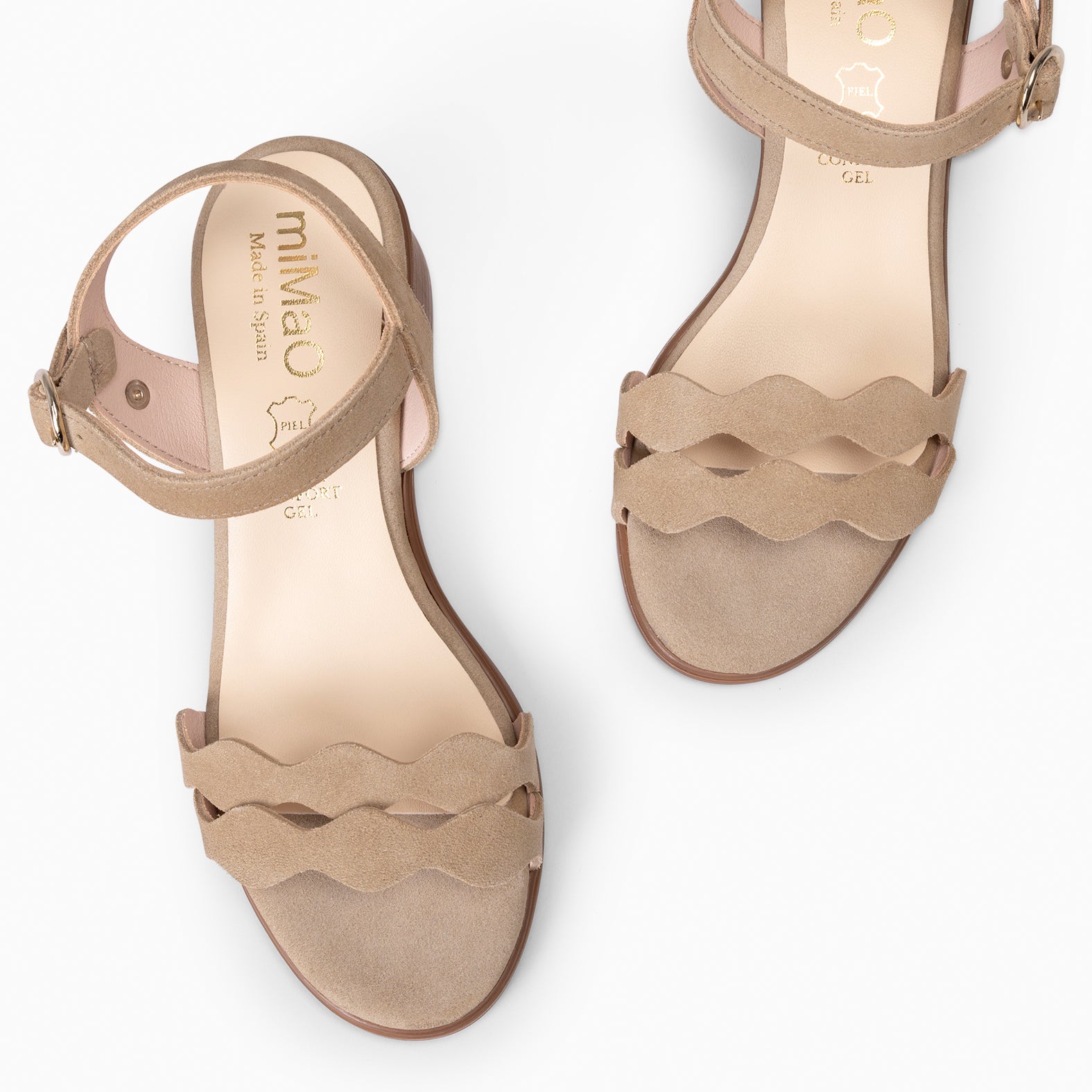 LETY - BEIGE LOW-HEELED SANDAL