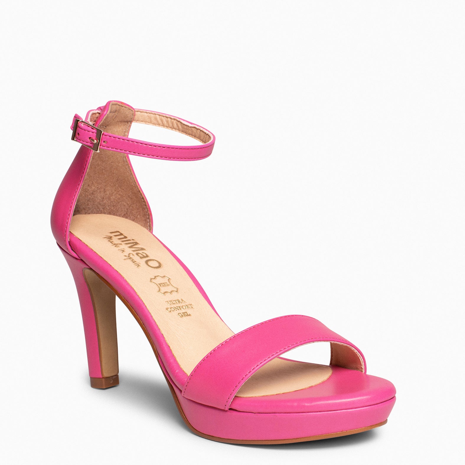 FIESTA - Sandalias de tacón alto y plataforma ROSA