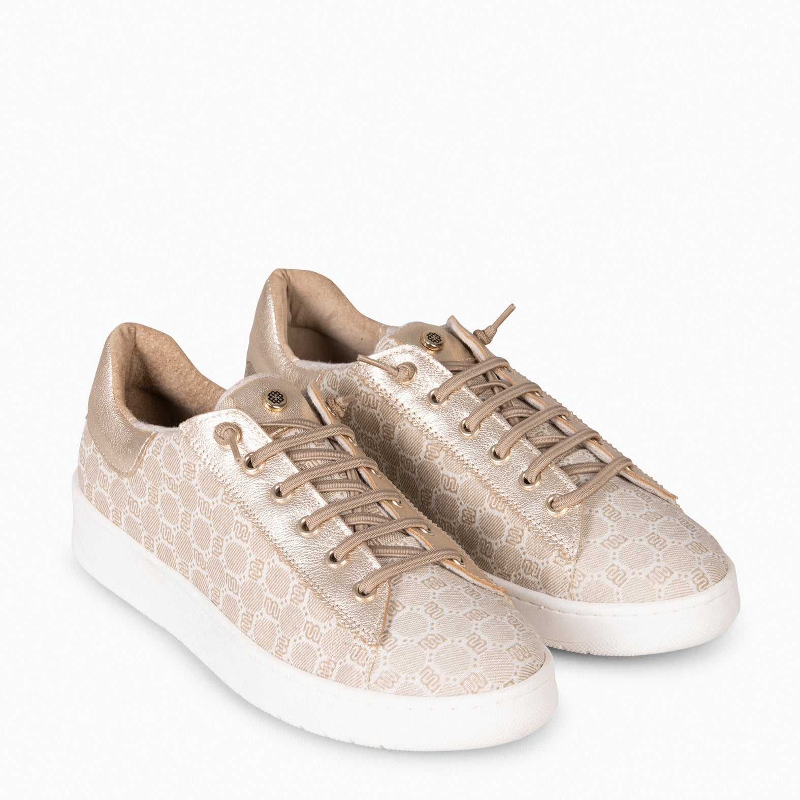 TOULOUSE - Zapatillas cordones elásticos CAMEL ORO - miMaO ®