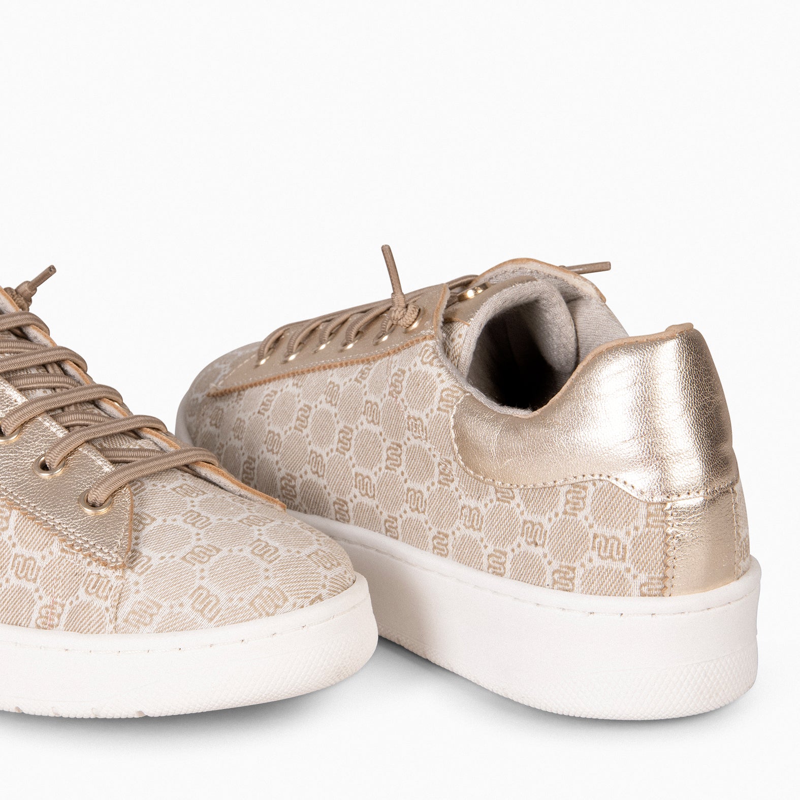 TOULOUSE - Zapatillas cordones elásticos CAMEL ORO - miMaO ®