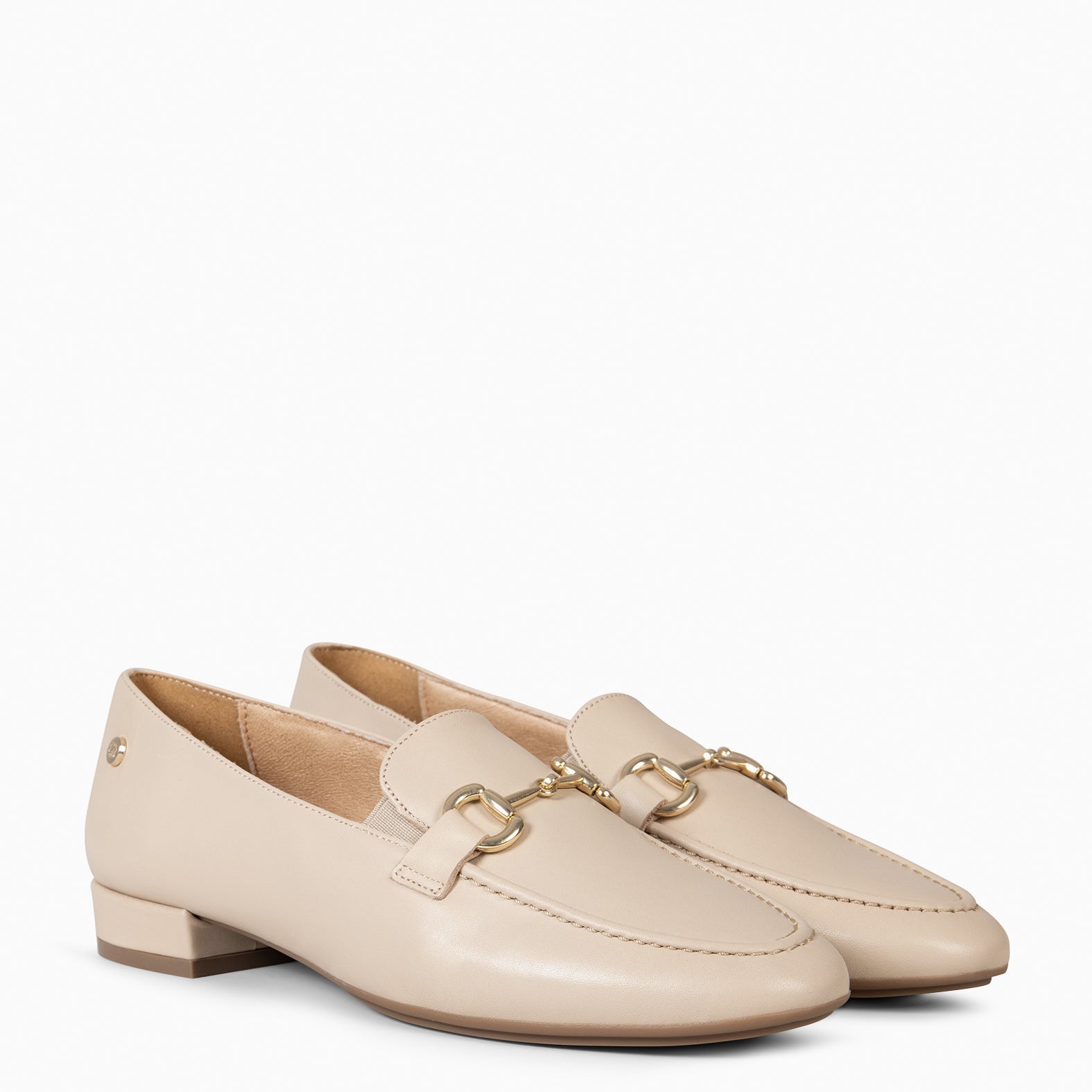 SERENA - MOCASÍN PIEL DE NAPA BEIGE - miMaO ®