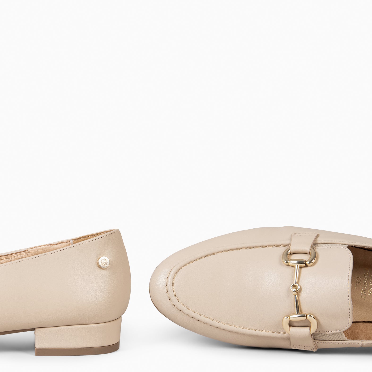 SERENA - MOCASÍN PIEL DE NAPA BEIGE - miMaO ®