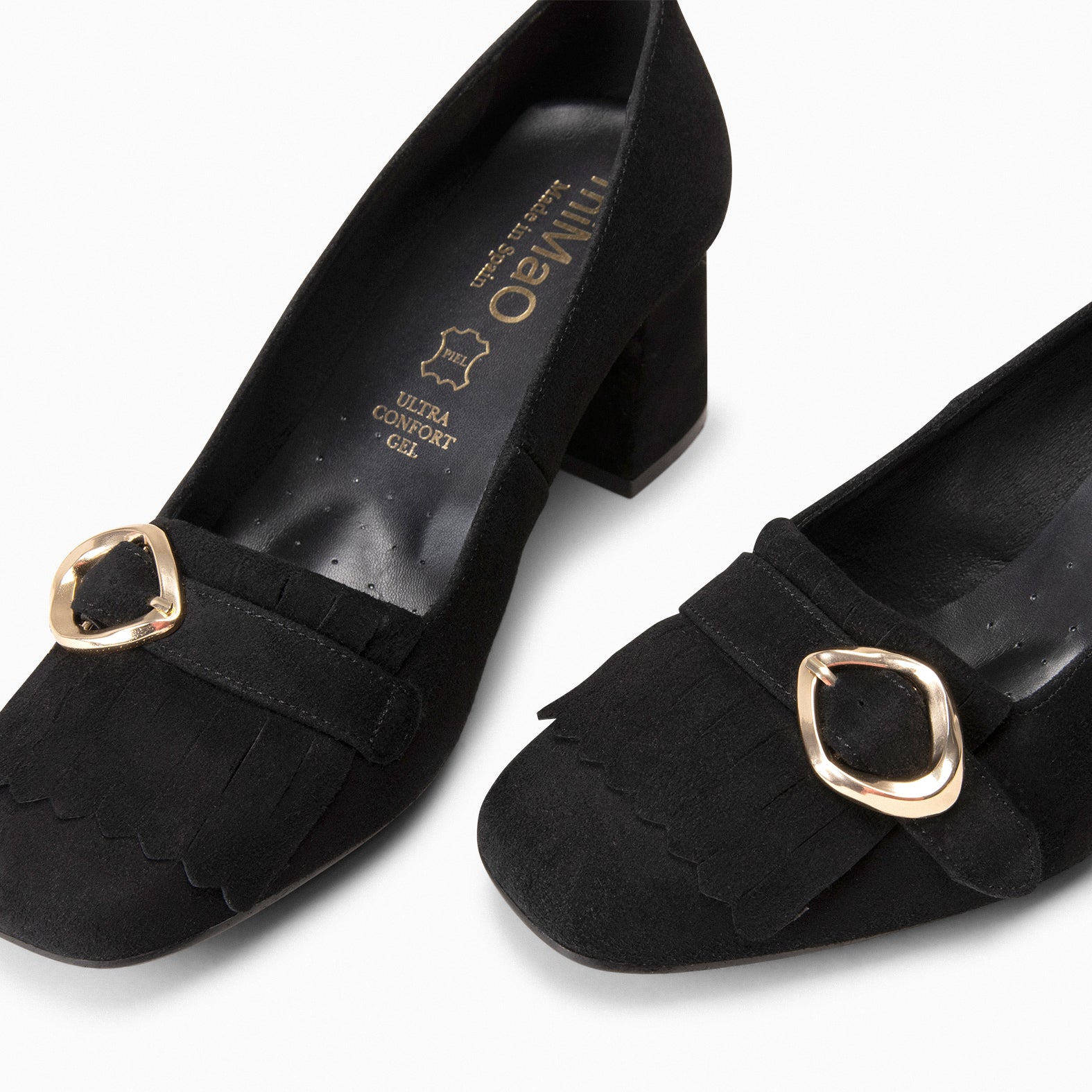 SISSI – Mocasines de tacón ancho NEGRO - miMaO ®