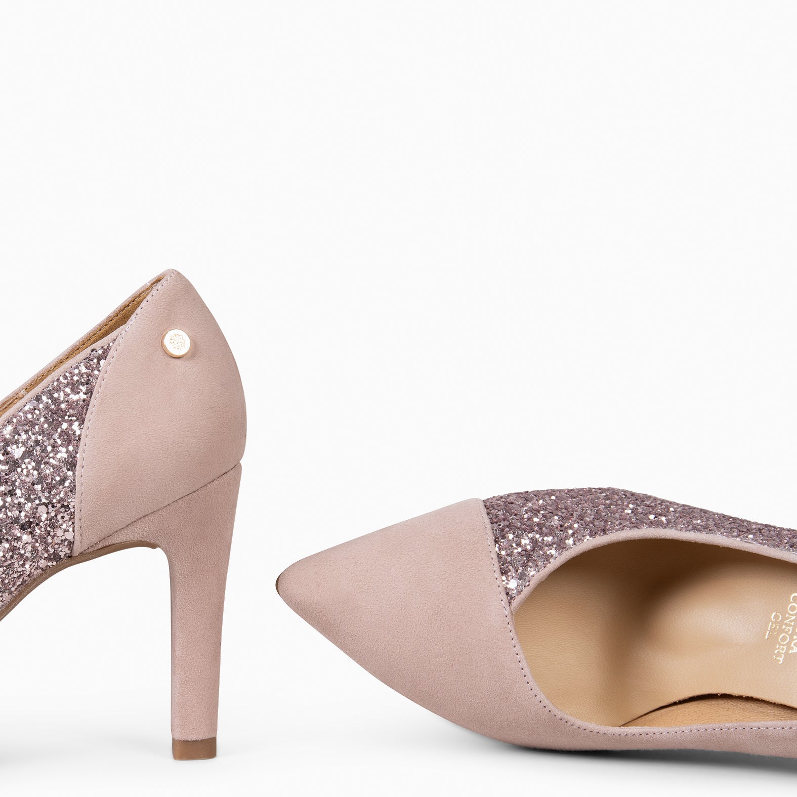 GLAM NIGHT - PINK HIGH HEEL WITH GLITTER