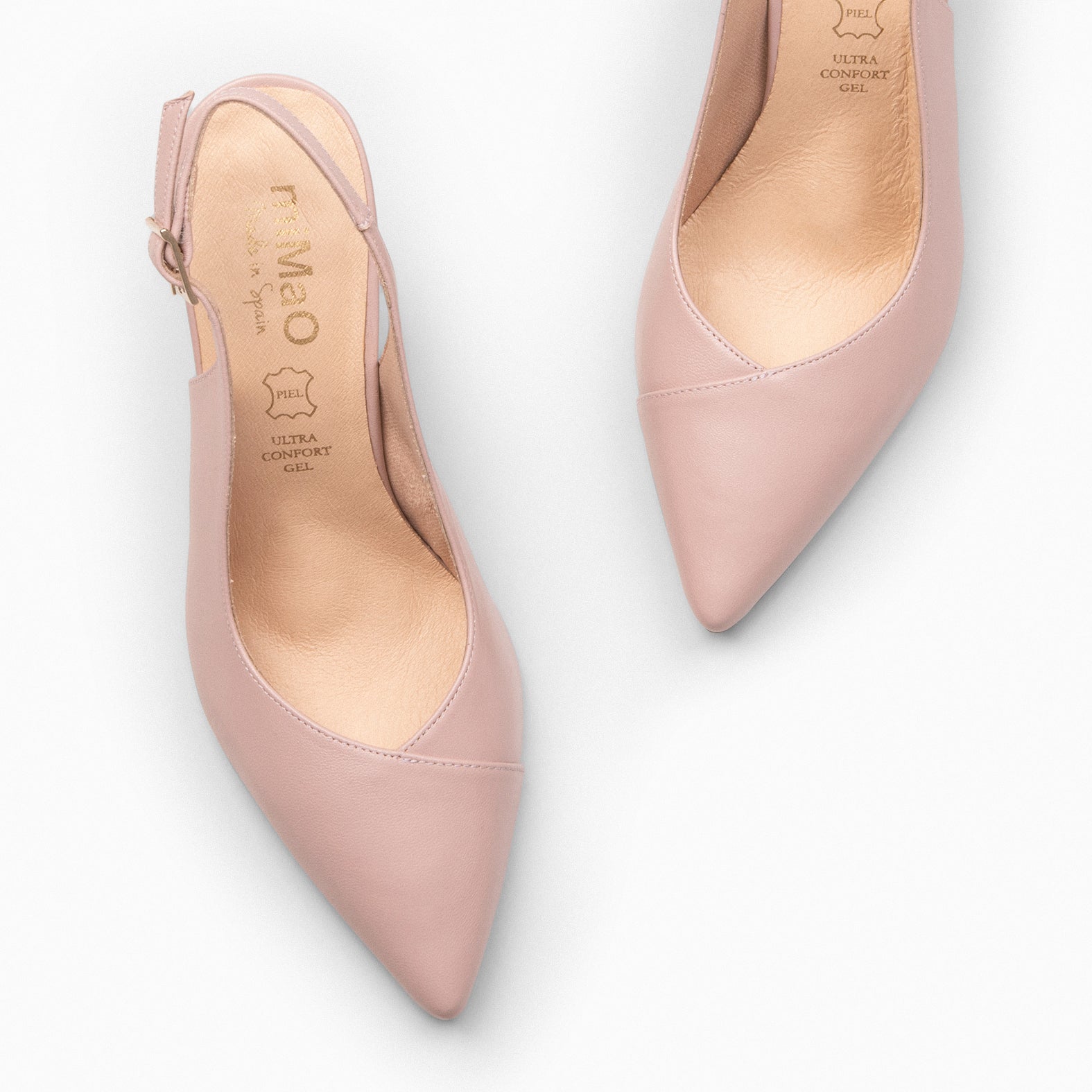 GLAM DESTALONADO – Zapatos de tacón destalonados de napa CHARDON - miMaO ®