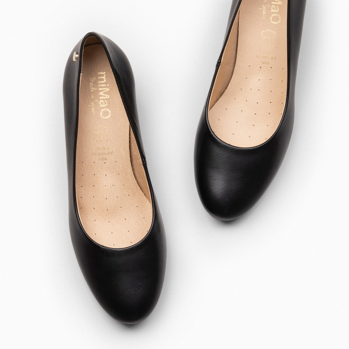 URBAN REDONDO SALÓN – Zapatos de tacón bajo de napa NEGRO