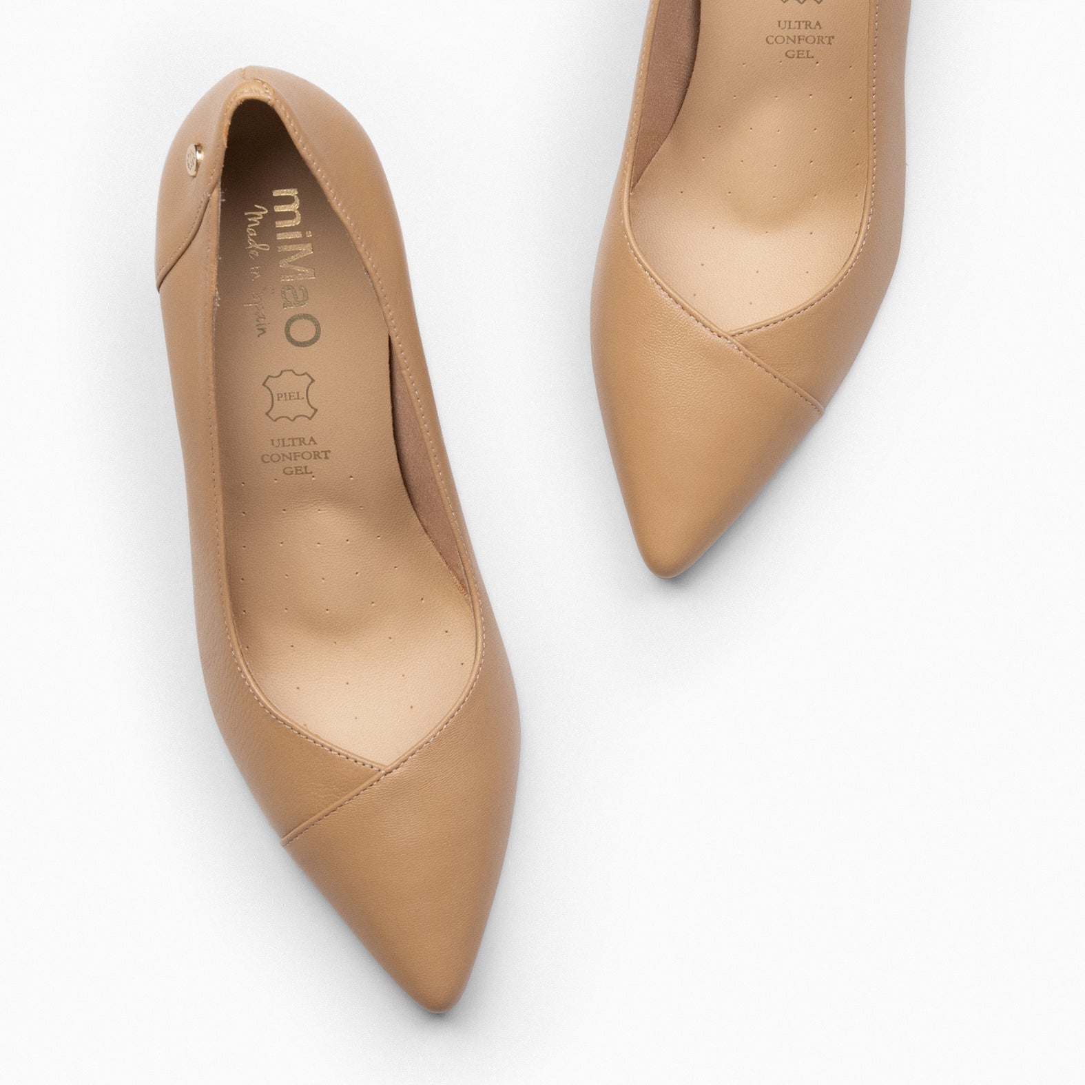 GLAM - Zapatos elegantes de tacón alto CAMEL - miMaO ®