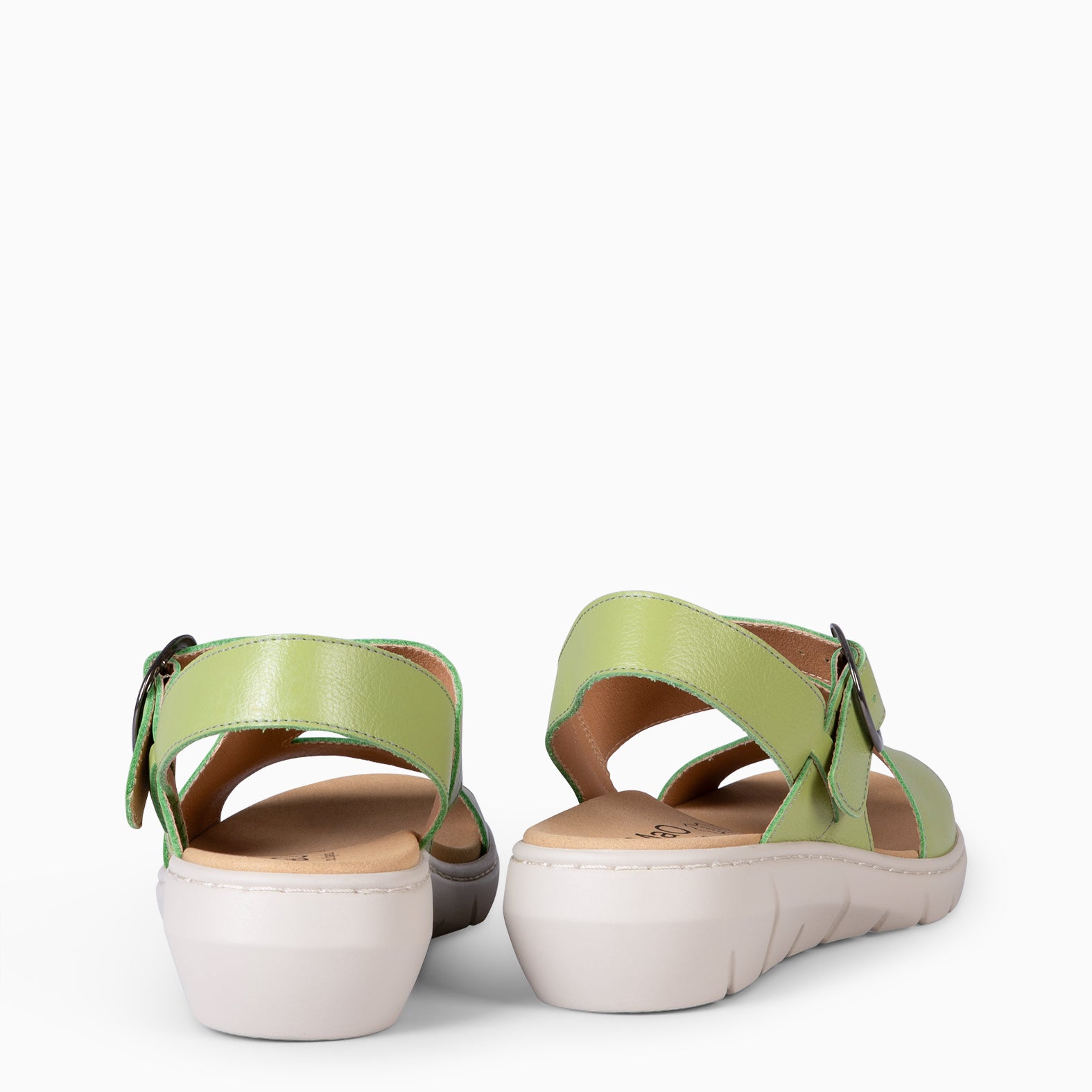 NATURA – Sandalias con plantilla Extraíble VERDE