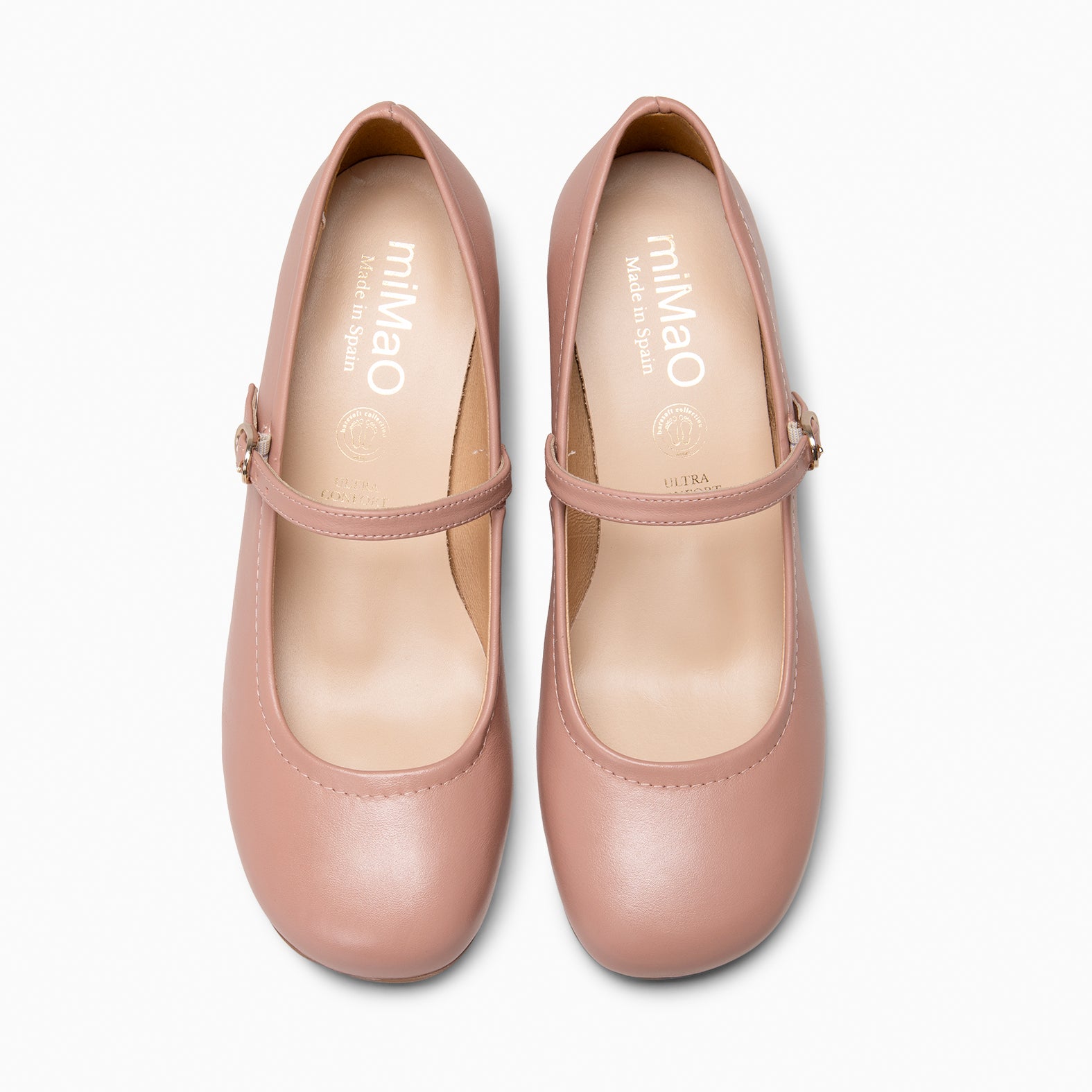 ROSALÍA - MERCEDITAS DE TACÓN ESTILO BARESOFT NUDE - miMaO ®