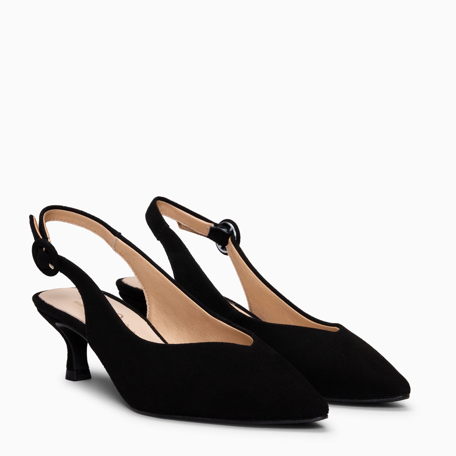 CARMEN – Zapatos de Tacón acampanado NEGRO - miMaO ®