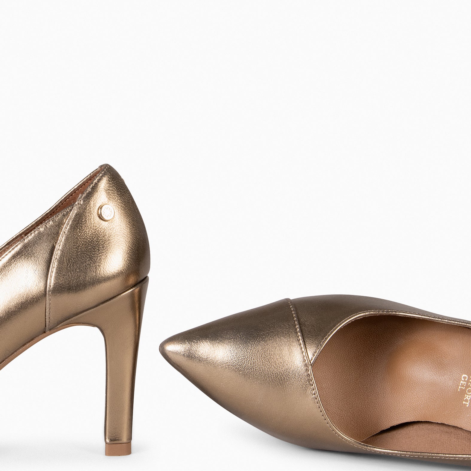 GLAM - Zapatos elegantes de tacón alto ORO - miMaO ®