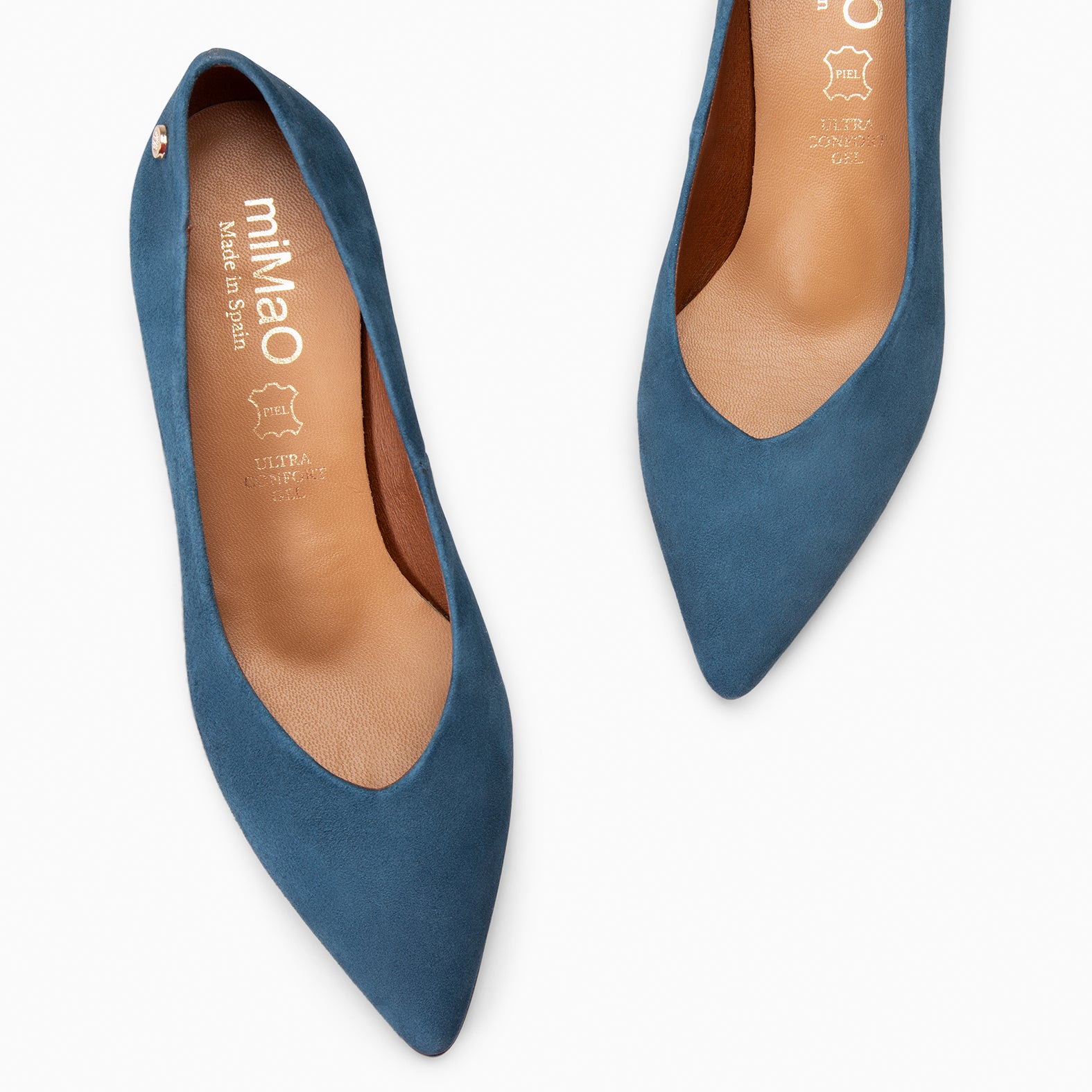 ESTHER - Tacón chupete de mujer AZUL - miMaO ®